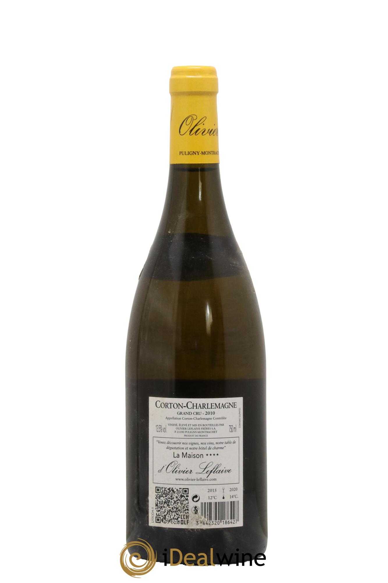 Corton-Charlemagne Grand Cru Olivier Leflaive 2010 - Lot de 1 bouteille - 1
