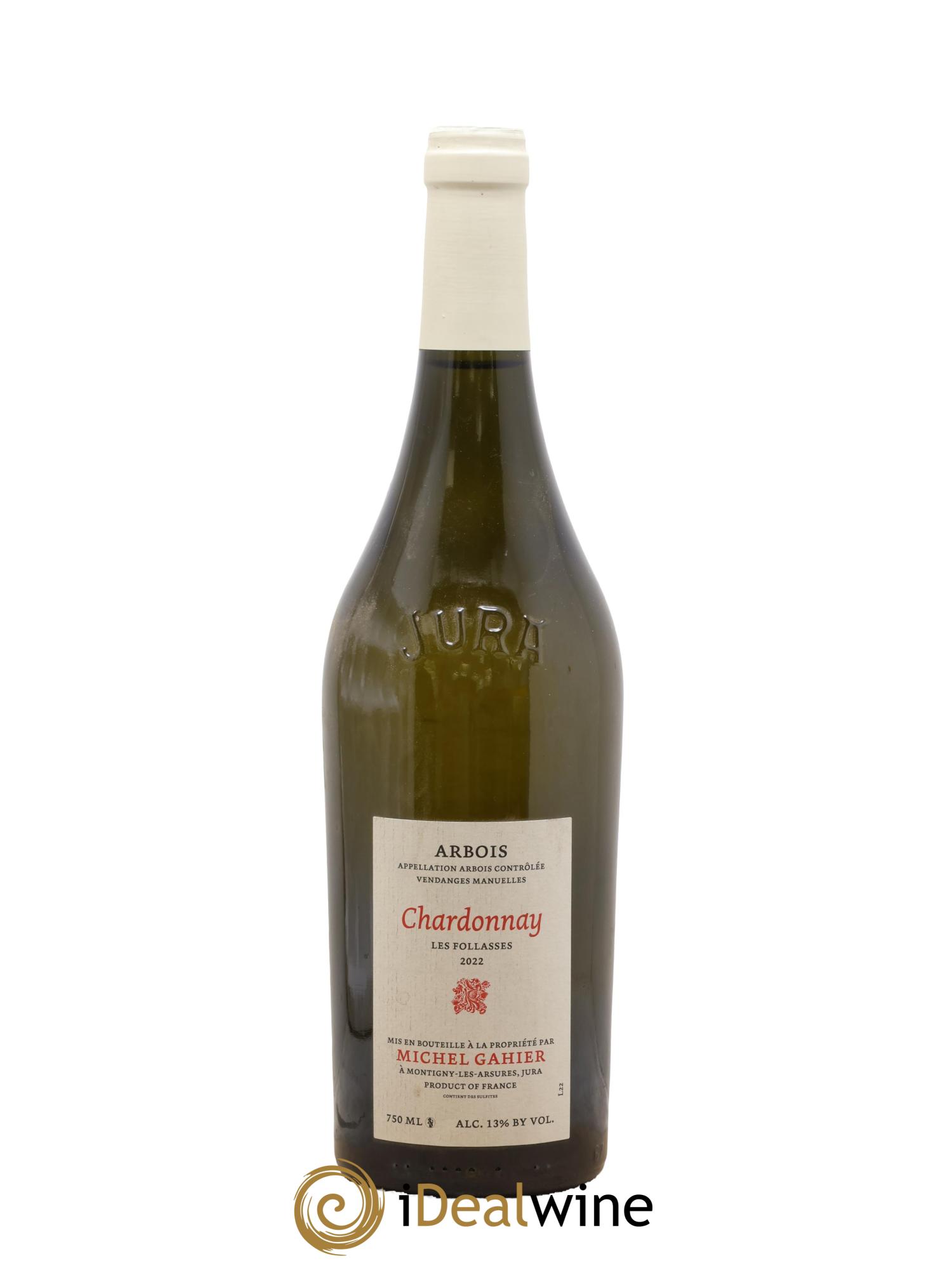 Arbois Chardonnay Follasses Michel Gahier 2022 - Lot de 1 bouteille - 0