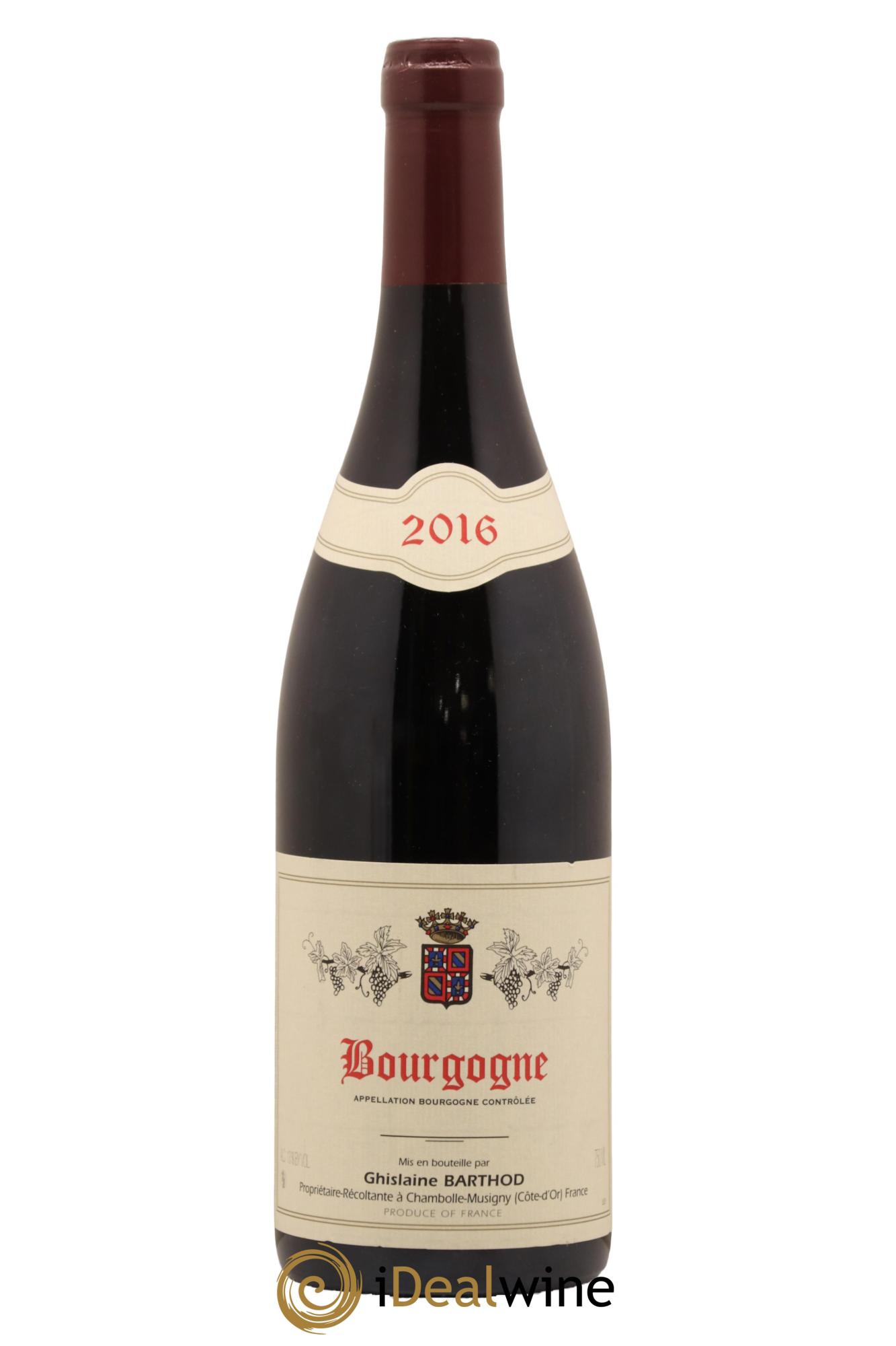 Bourgogne Ghislaine Barthod 2016 - Lot de 1 bouteille - 0