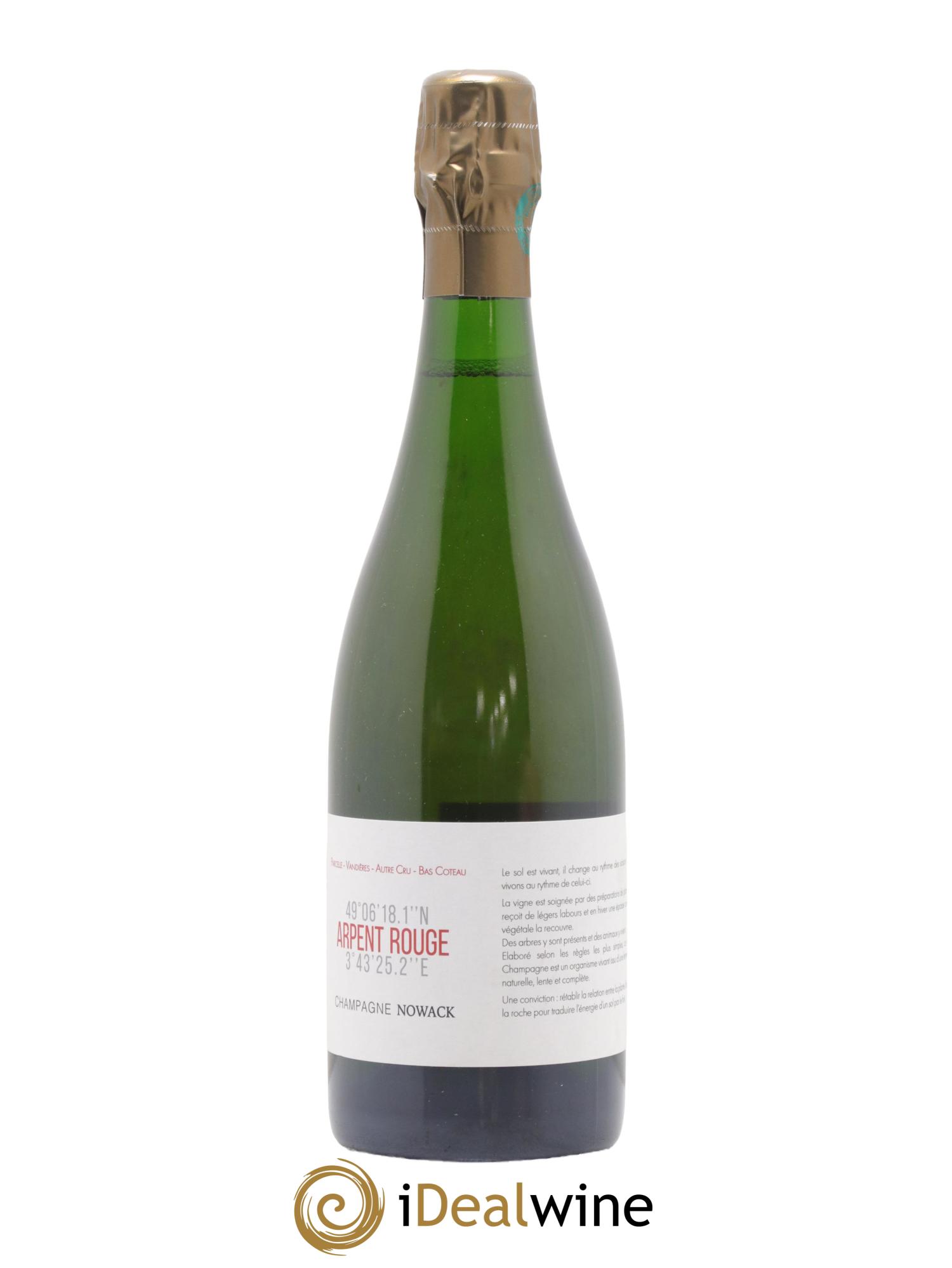 Arpent Rouge Brut Nature Nowack 2020 - Lot de 1 bouteille - 0