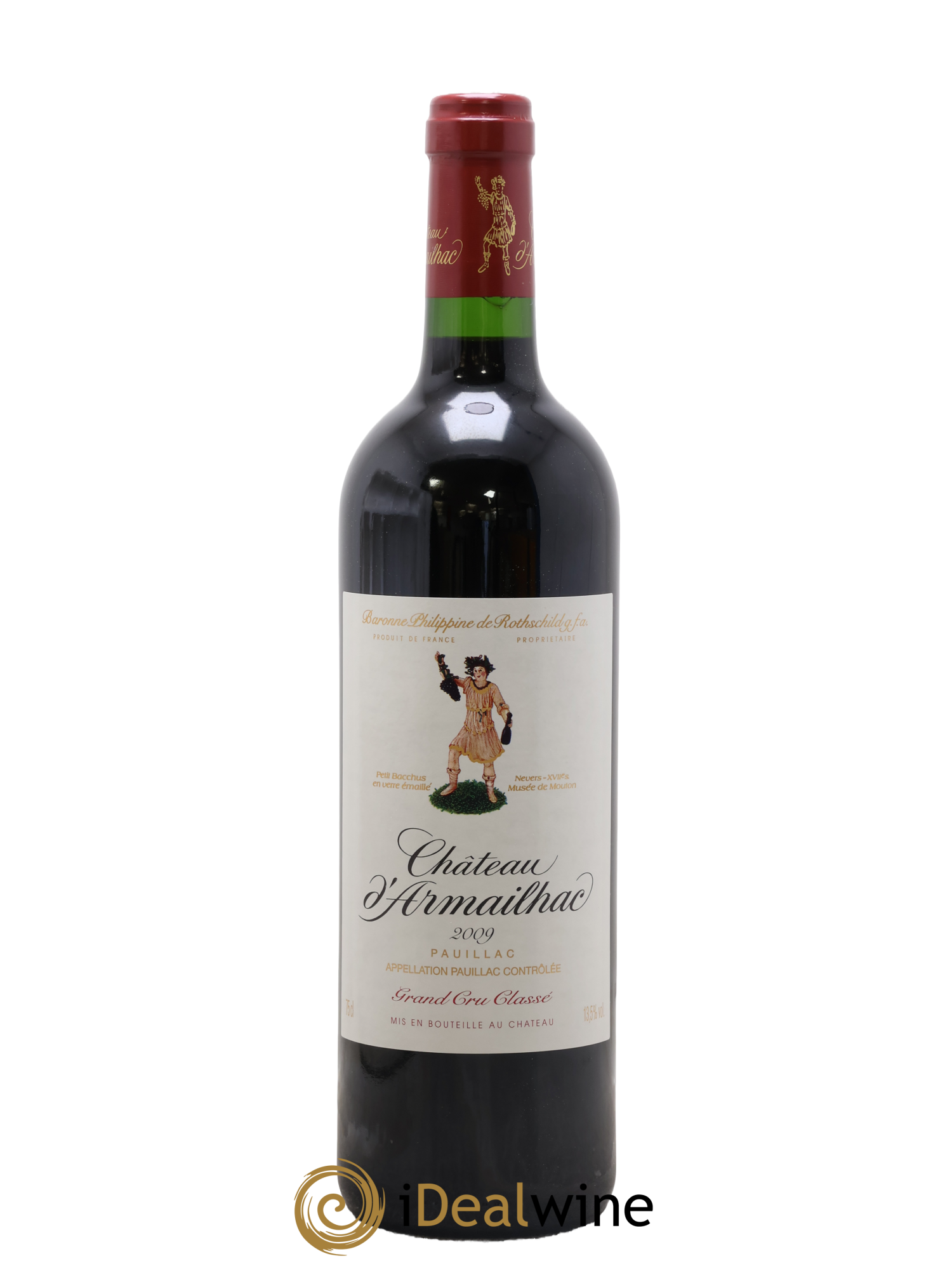 Château d' Armailhac - Mouton Baron(ne) Philippe 5ème Grand Cru Classé 2009 - Lot de 1 bouteille - 0