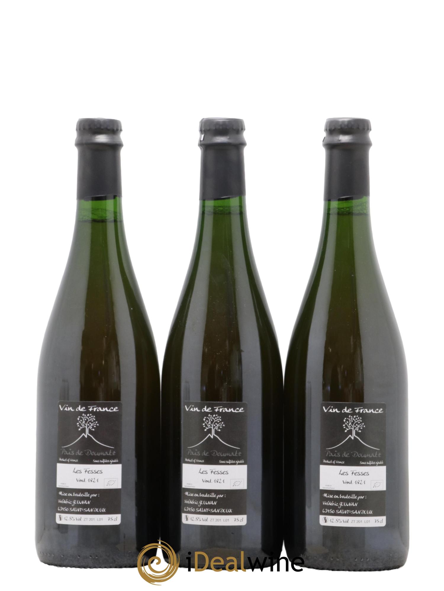 Vin de France Les Fesses Vignoble de l'Arbre Blanc 2018 - Lot de 3 bouteilles - 1