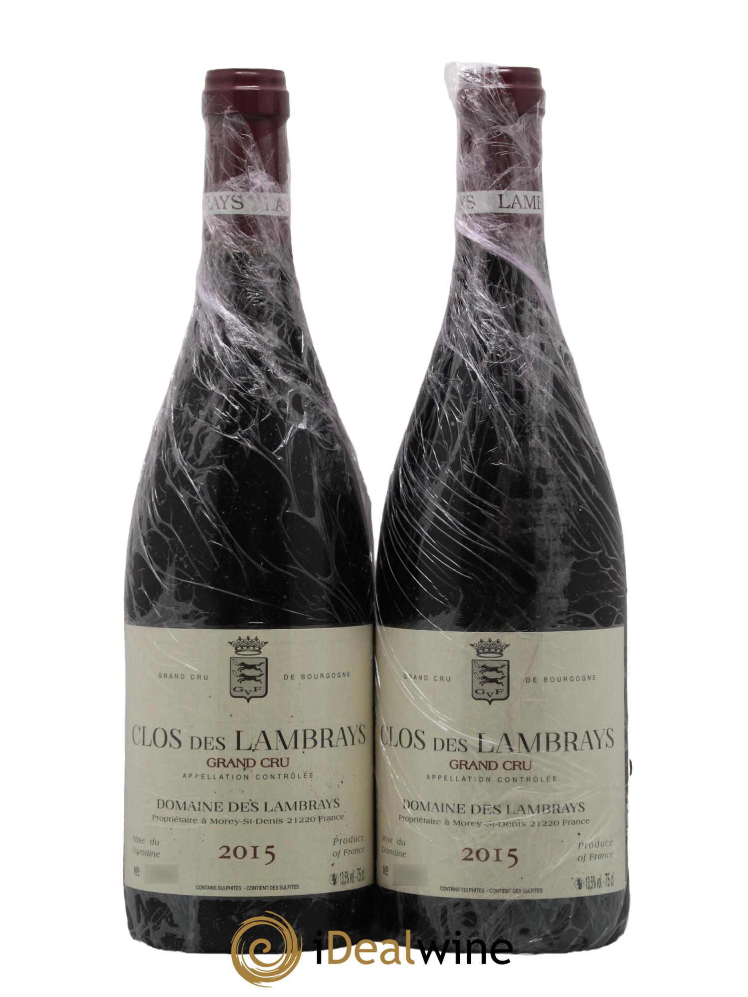 Clos des Lambrays Grand Cru Domaine des Lambrays 2015 - Lot de 2 bouteilles - 0