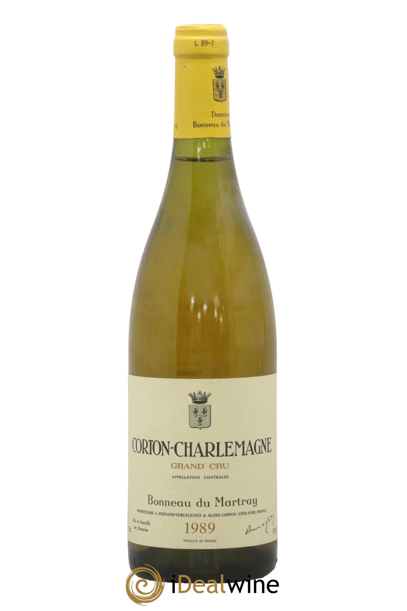 Corton-Charlemagne Grand Cru Bonneau du Martray (Domaine) 1989 - Lotto di 1 bottiglia - 0