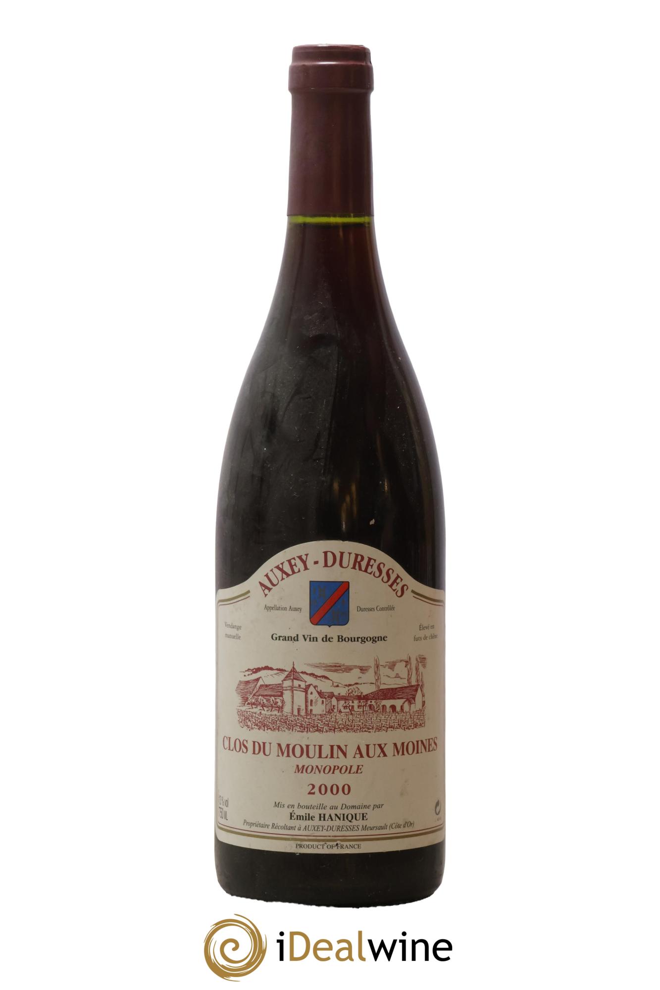 Auxey-Duresses Clos Du Moulin Aux Moines Hanique 2000 - Posten von 1 Flasche - 0