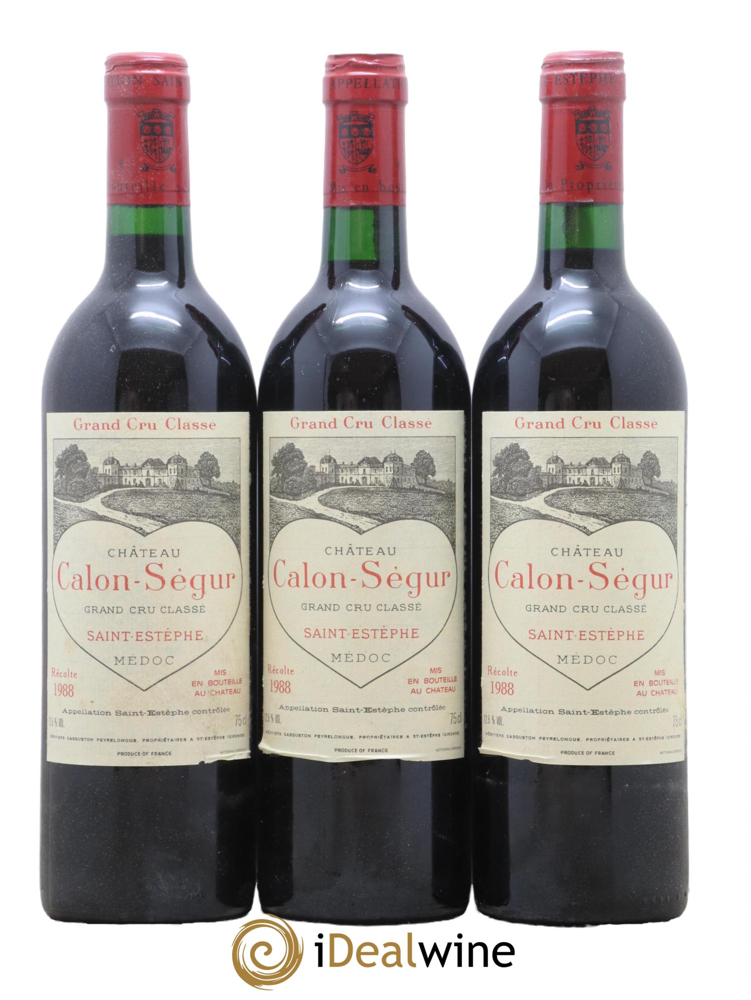 Château Calon Ségur 3ème Grand Cru Classé 1988 - Lot de 12 bouteilles - 4