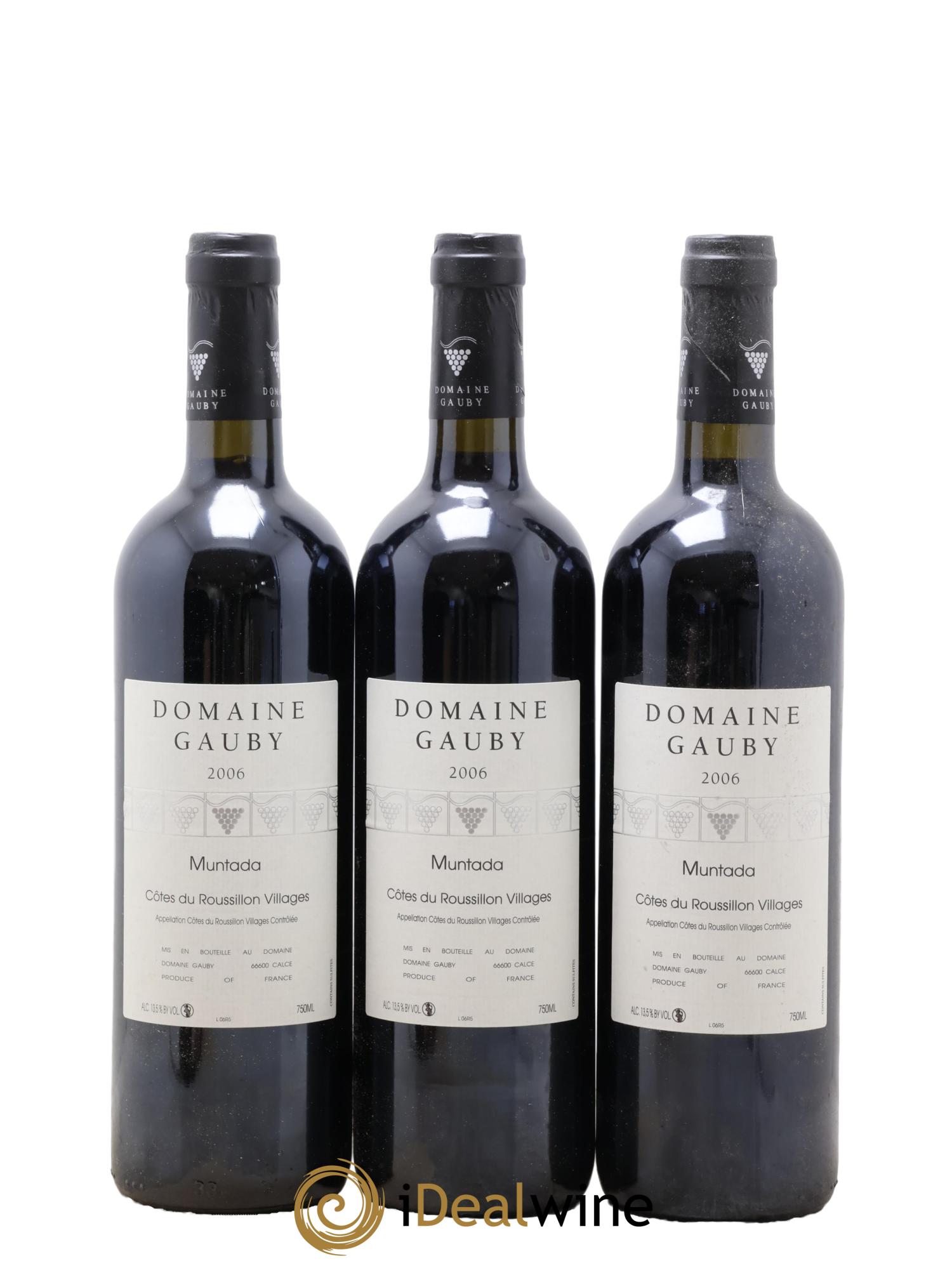 Côtes Catalanes (anciennement Côtes du Roussillon Villages) La Muntada Gauby (Domaine) 2006 - Lot de 6 bouteilles - 2