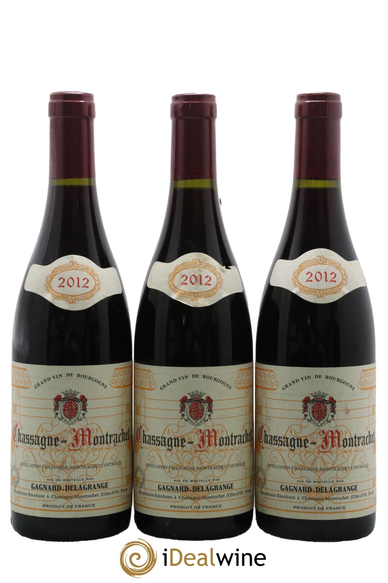 Chassagne-Montrachet Gagnard-Delagrange (Domaine) 2012 - Lot de 3 bouteilles - 0