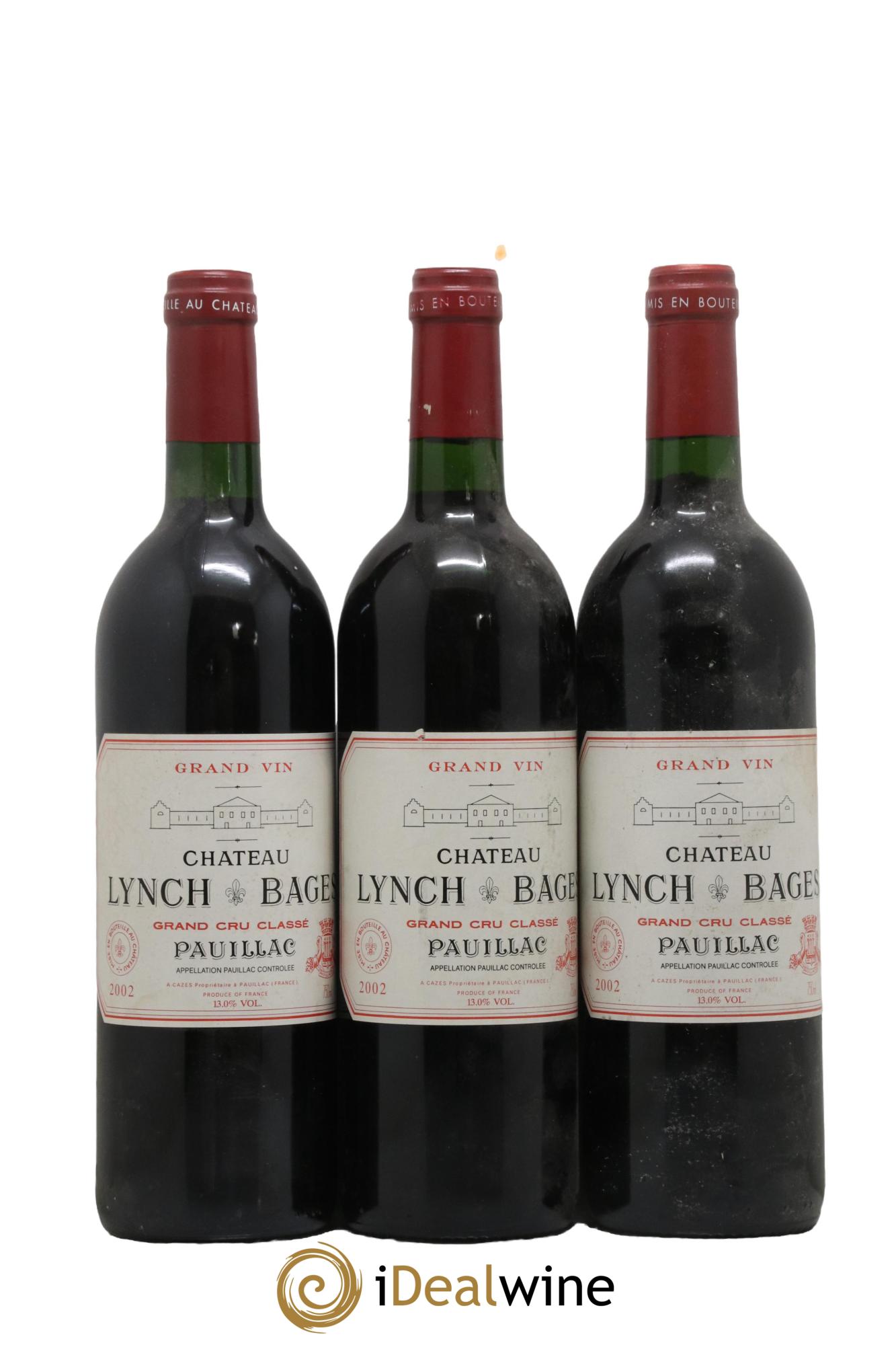 Château Lynch Bages 5ème Grand Cru Classé 2002 - Lot de 6 bouteilles - 2