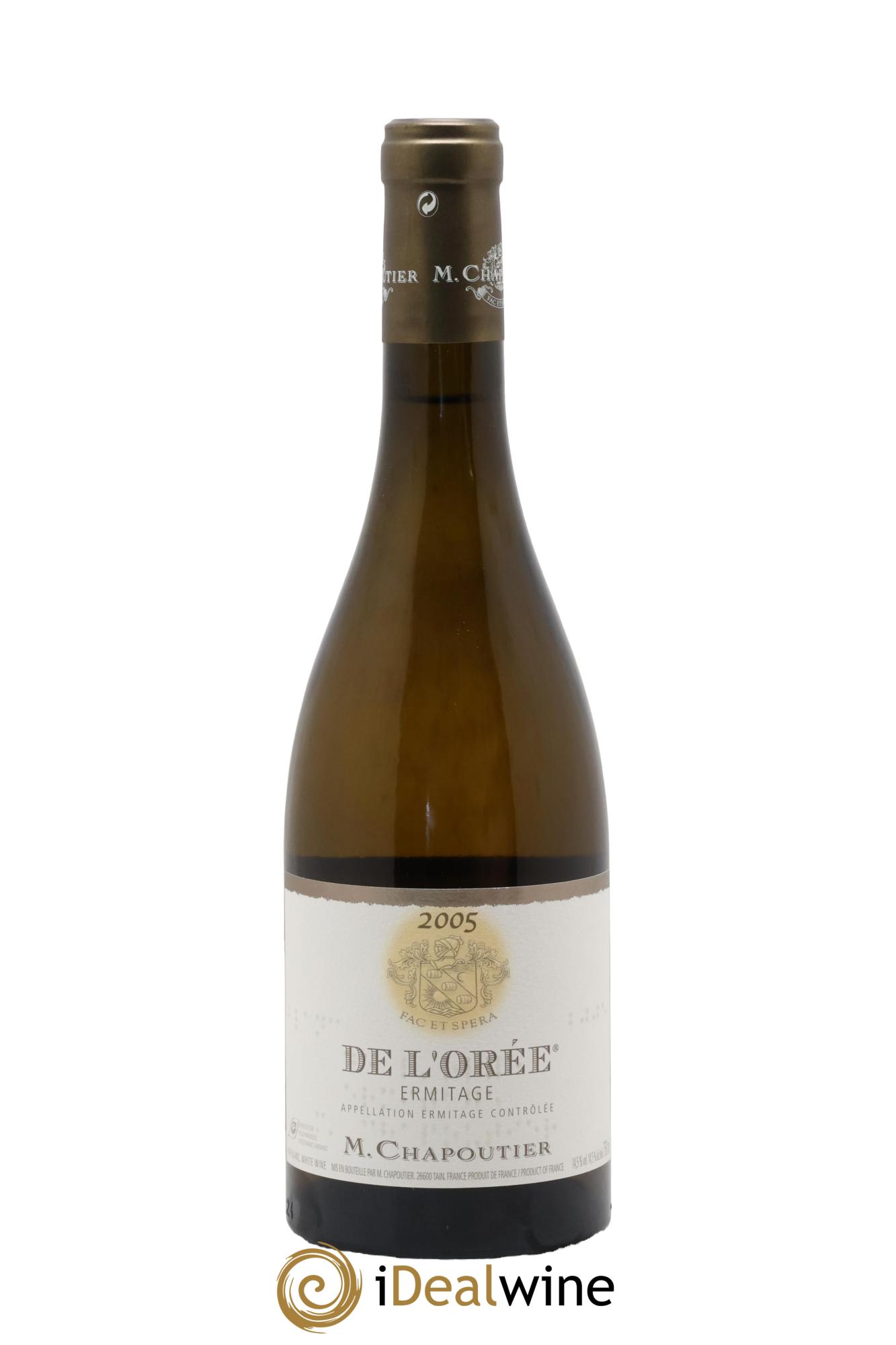 Hermitage Ermitage de l'Orée Chapoutier 2005 - Lot of 1 bottle - 0