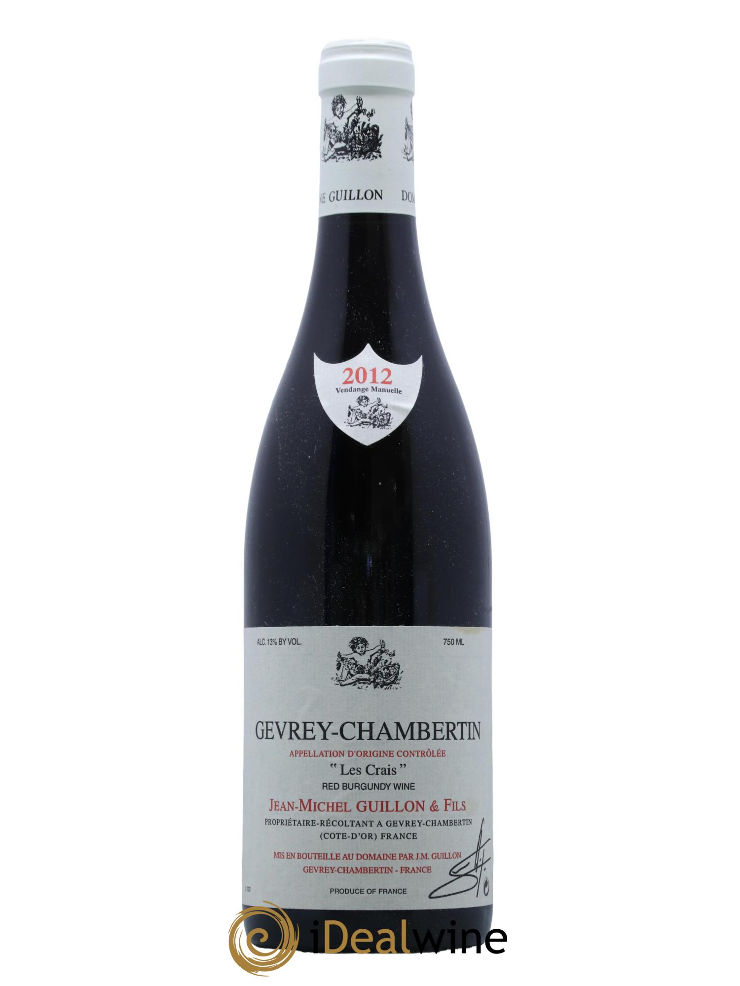 Gevrey-Chambertin Les Craies Jean Michel Guillon 2012 - Lot de 1 bouteille - 0