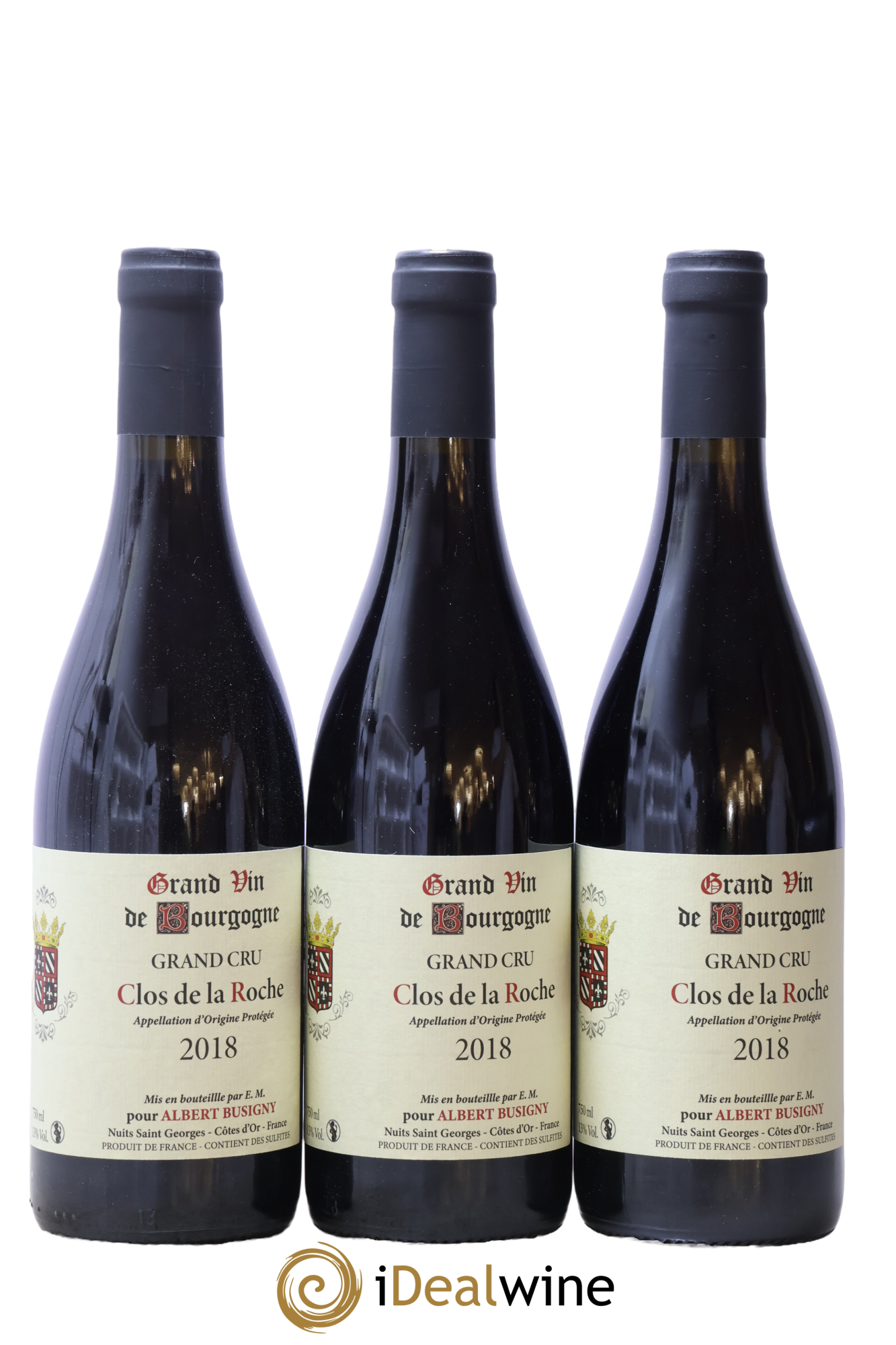 Clos de la Roche Grand Cru Albert Busigny 2018 - Posten von 3 Flaschen - 0