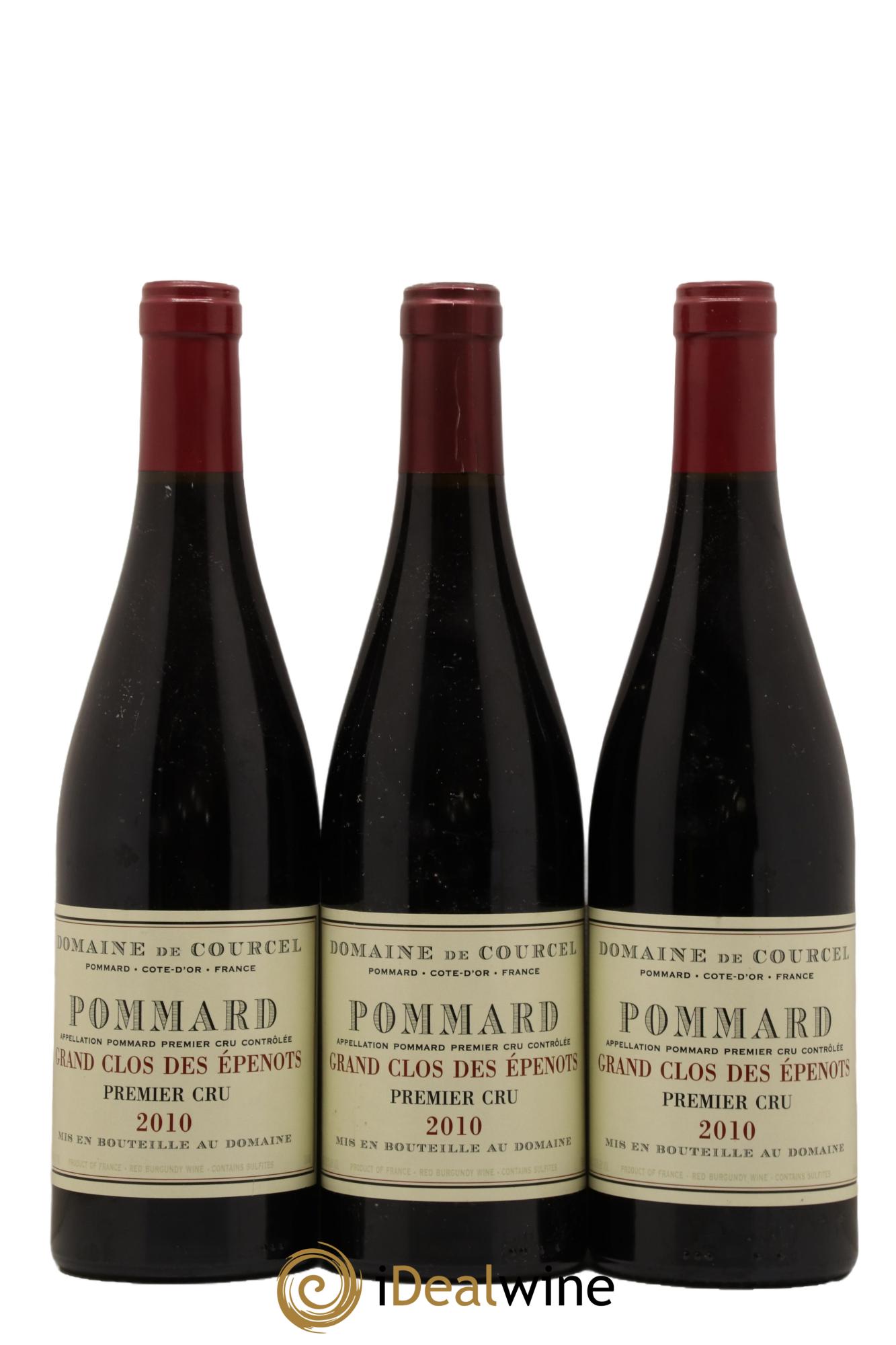 Pommard 1er Cru Grand Clos des Epenots de Courcel (Domaine) 2010 - Lot de 3 bouteilles - 0