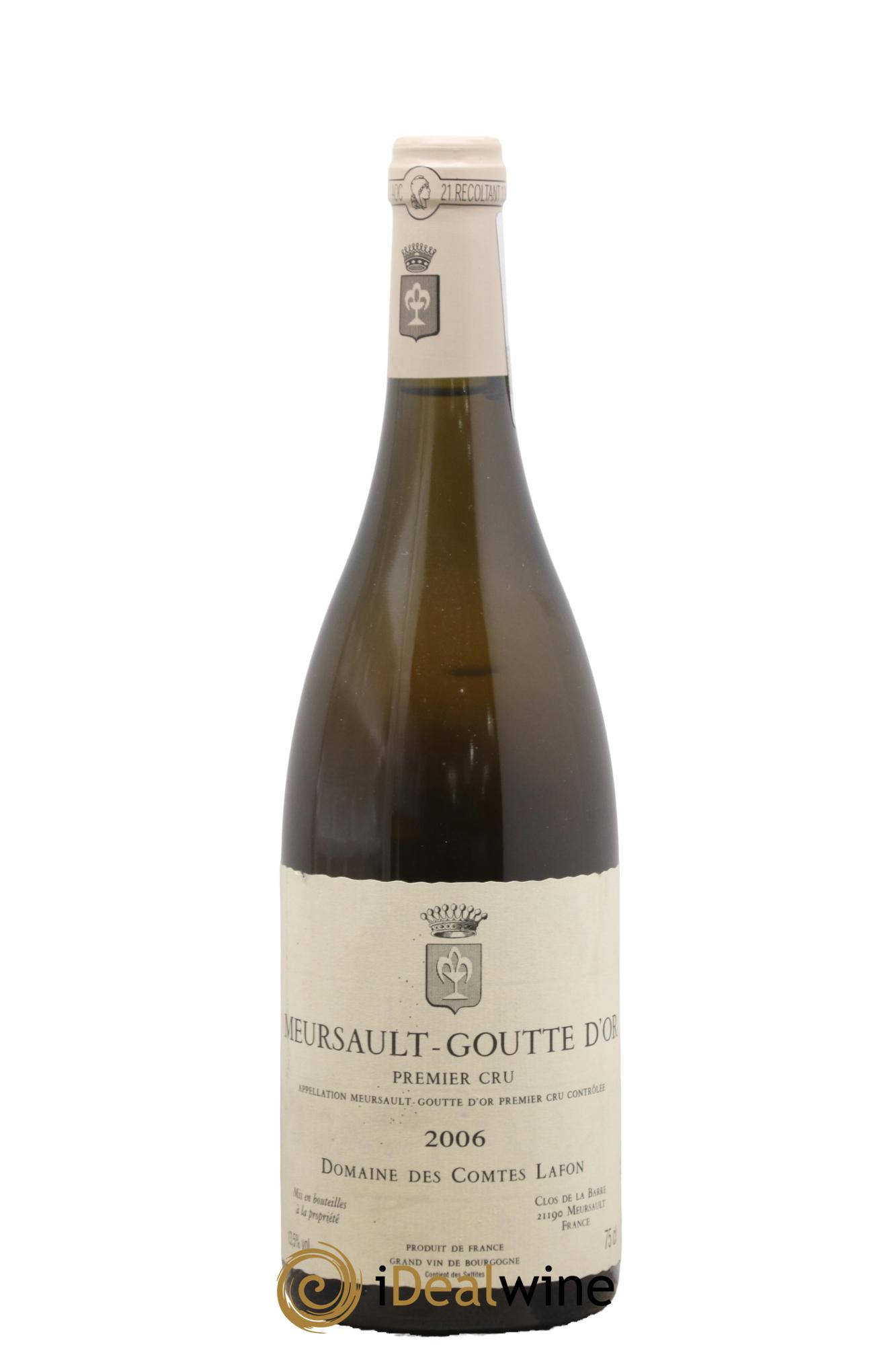 Meursault 1er Cru Goutte d'Or Comtes Lafon (Domaine des) 2006 - Posten von 1 Flasche - 0