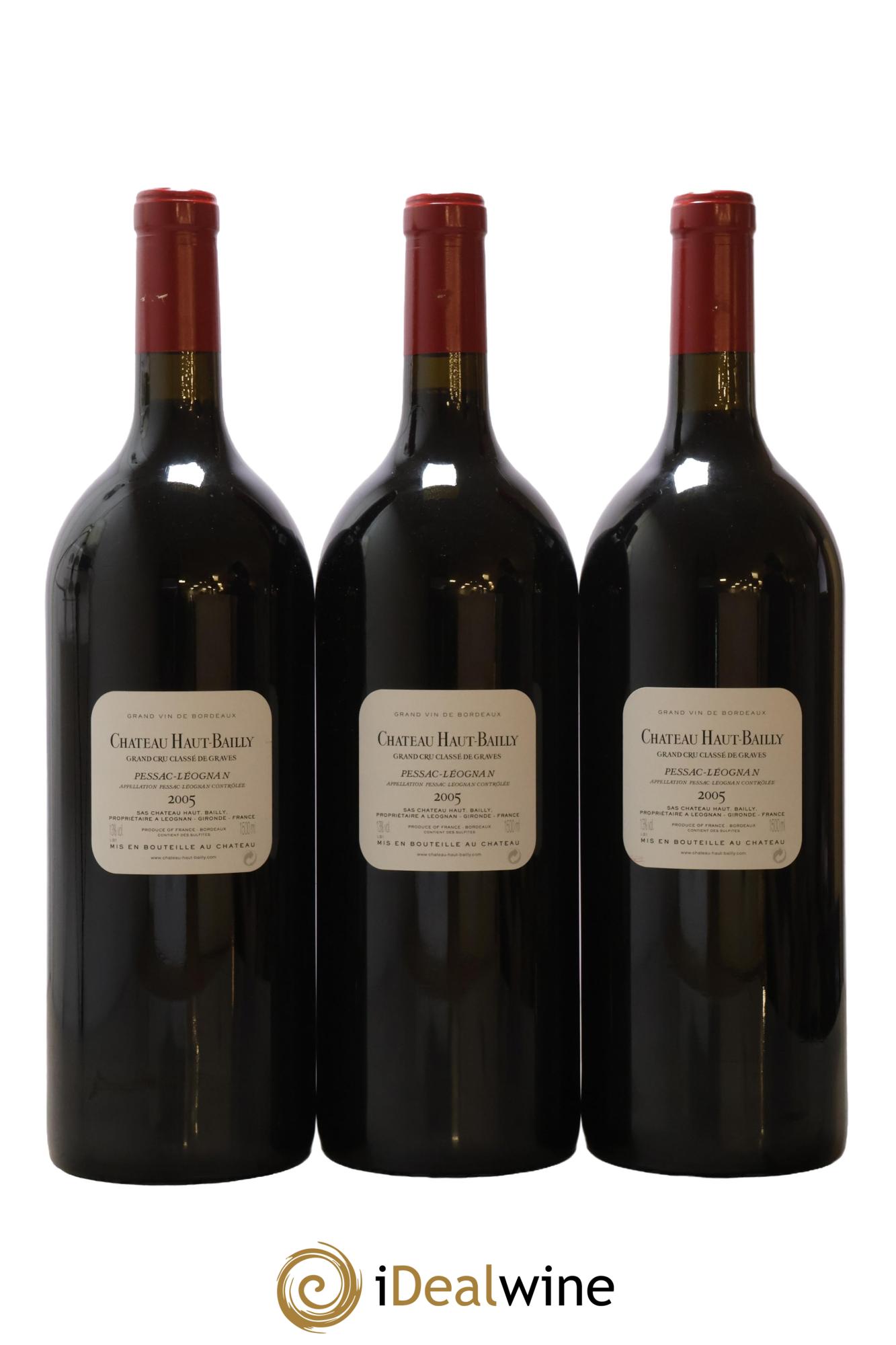 Château Haut-Bailly Cru Classé de Graves  2005 - Lot de 3 magnums - 2