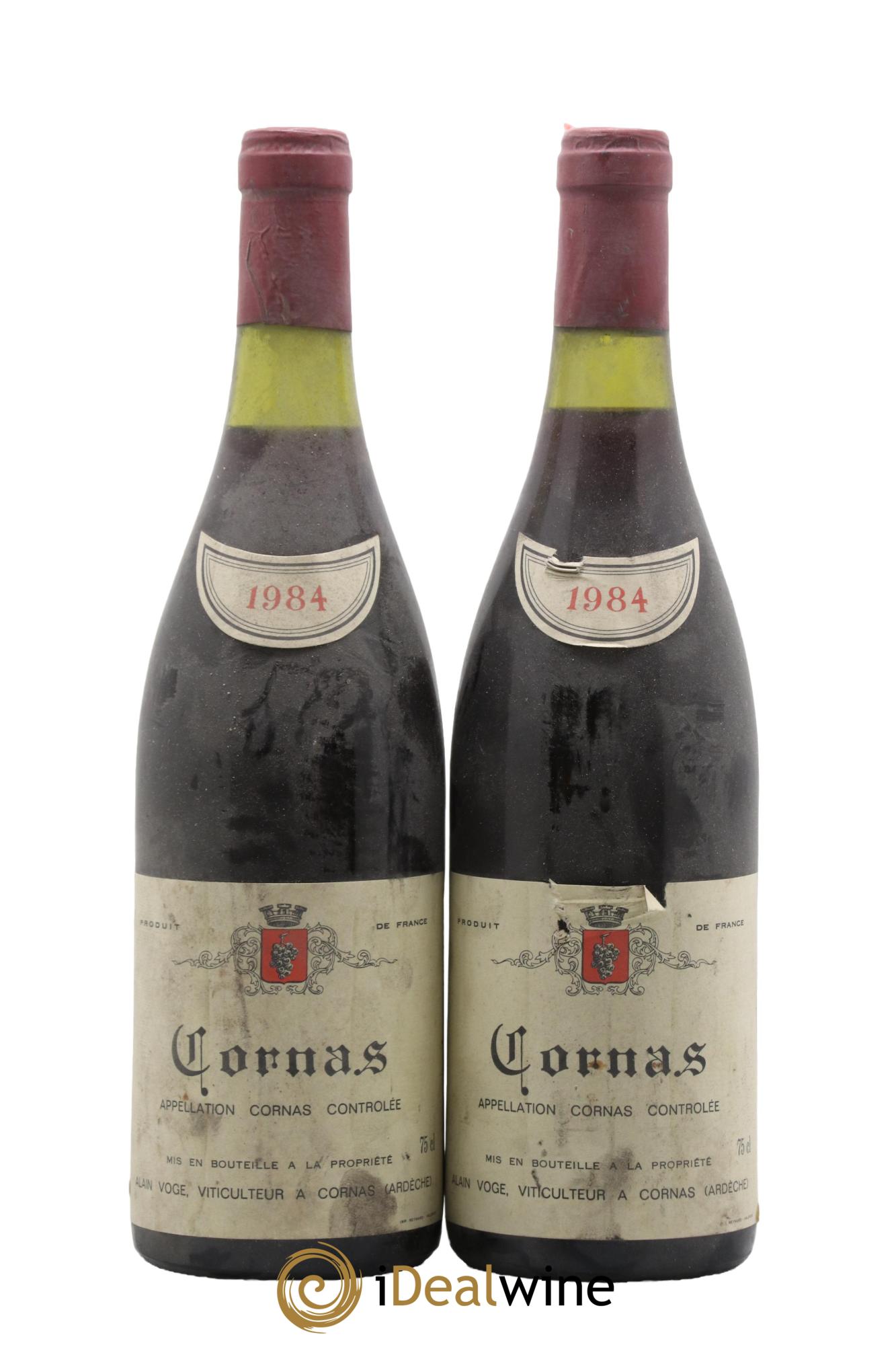 Cornas Alain Voge (Domaine) Domaine Alain Voge 1984 - Lot of 2 bottles - 0