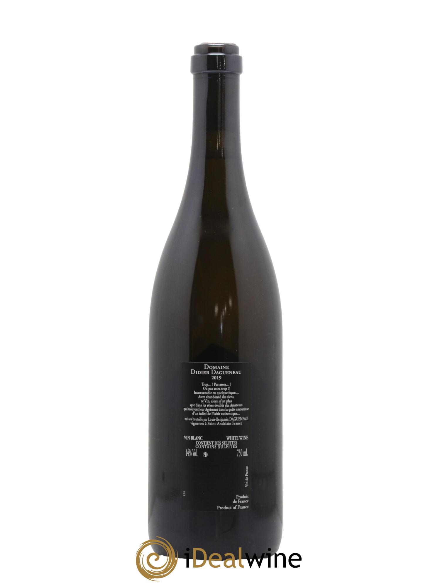 Vin de France (anciennement Pouilly-Fumé) Silex Dagueneau (Domaine Didier - Louis-Benjamin) 2019 - Posten von 1 Flasche - 1