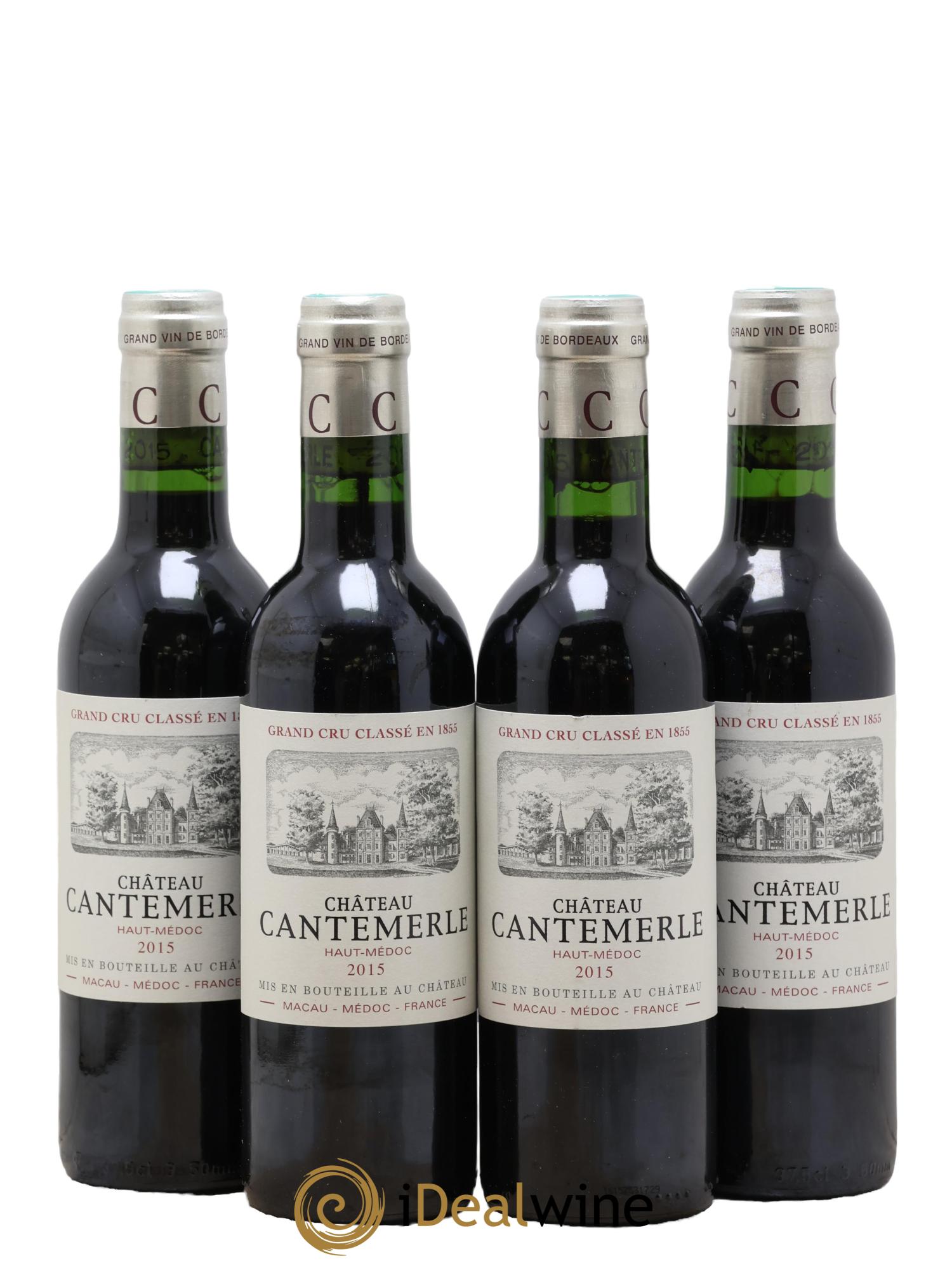 Château Cantemerle 5ème Grand Cru Classé 2015 - Lot of 4 half-bottles - 0