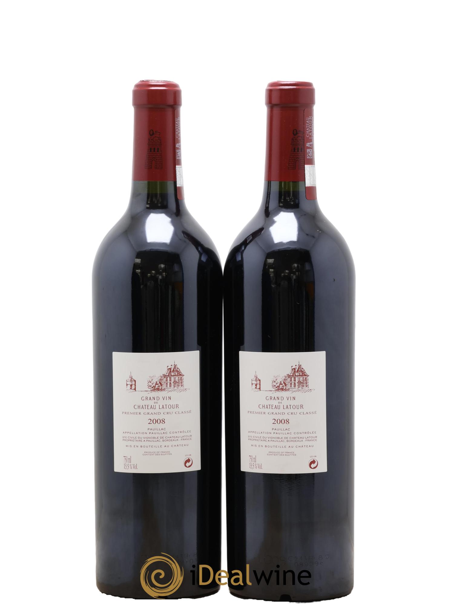 Château Latour 1er Grand Cru Classé 2008 - Posten von 2 Flaschen - 1
