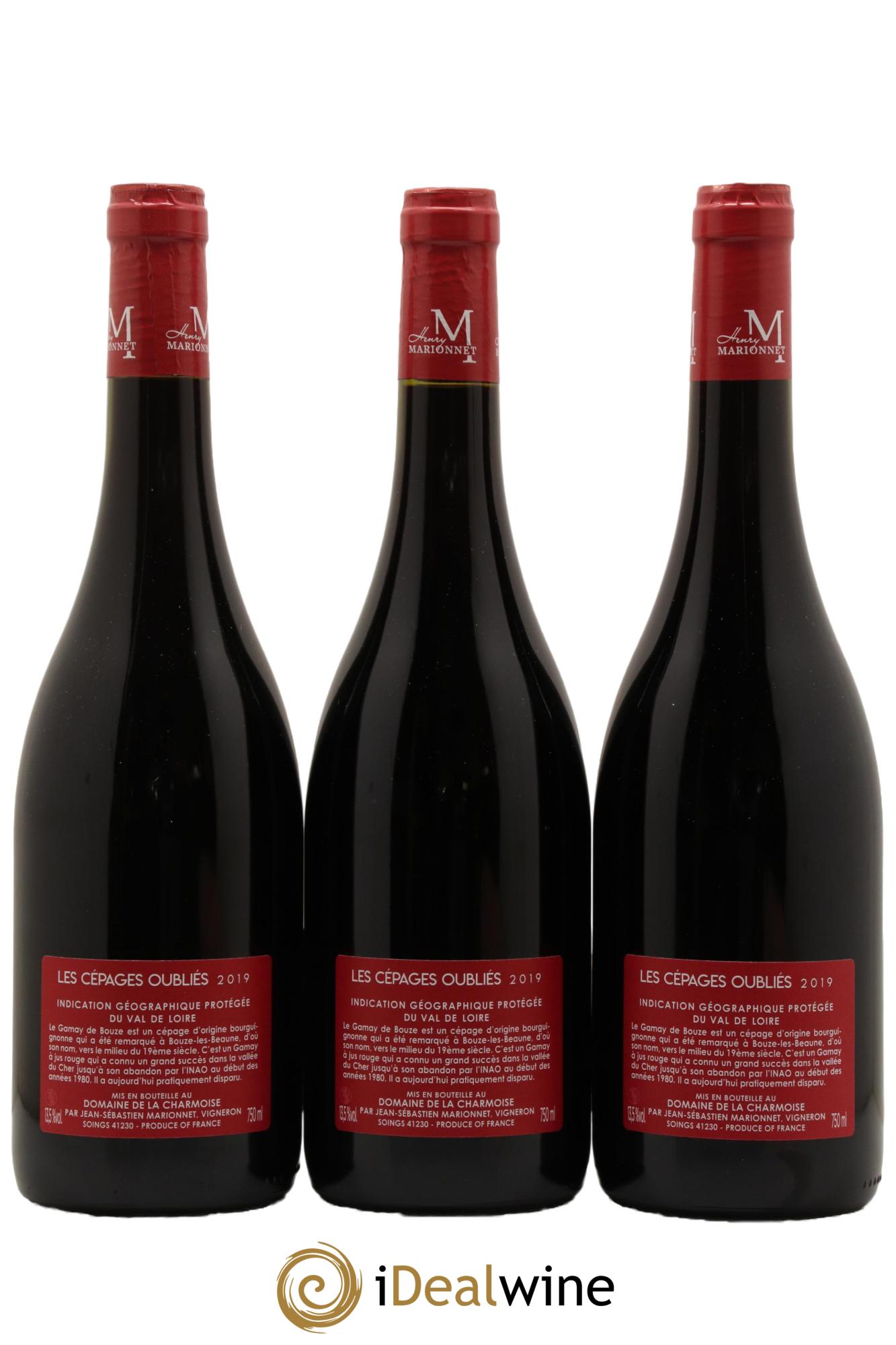 Val de Loire Gamay de Bouze cépages oubliés Henry Marionnet 2019 - Lot de 3 bouteilles - 1