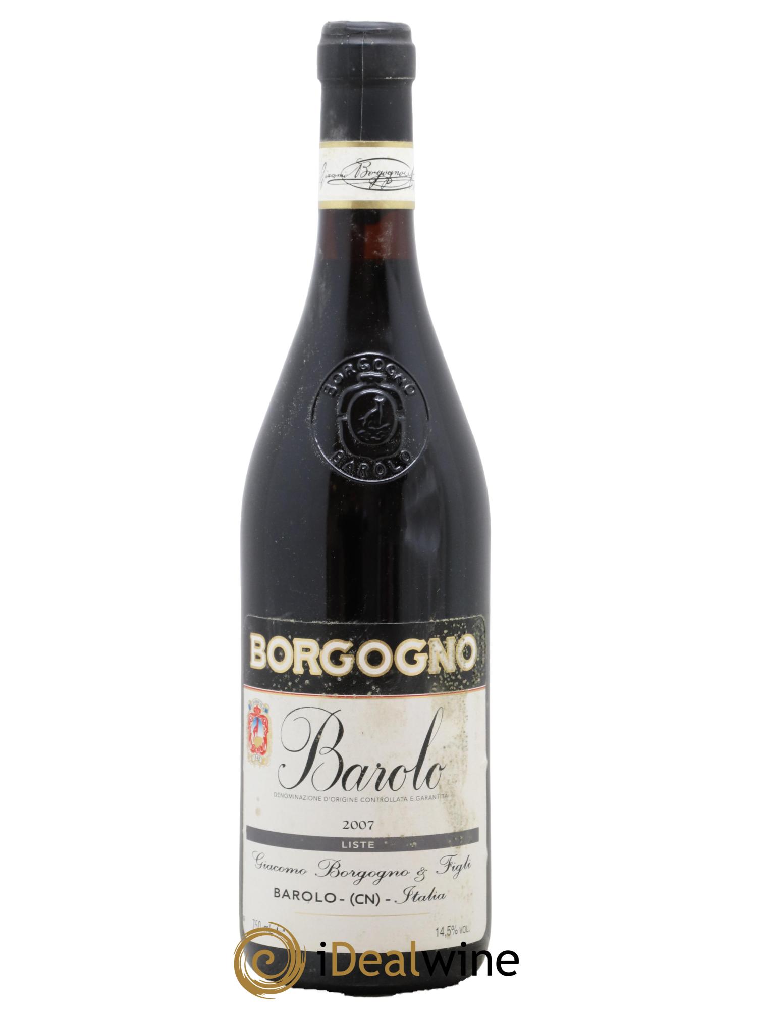Barolo Barolo liste Borgogno 2007 - Lot de 1 bouteille - 0