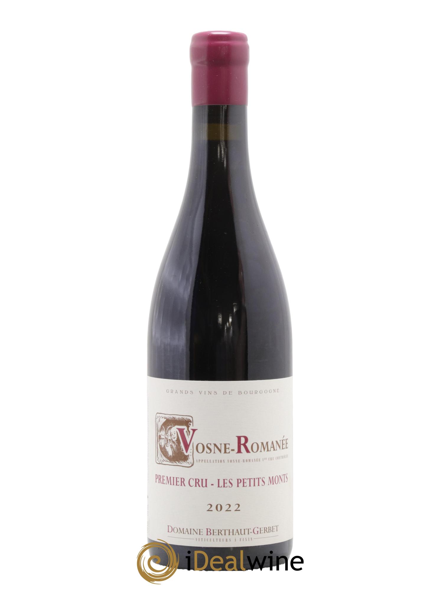 Vosne-Romanée 1er Cru Les Petits Monts Berthaut Gerbet (Domaine) 2022 - Lot de 1 bouteille - 0