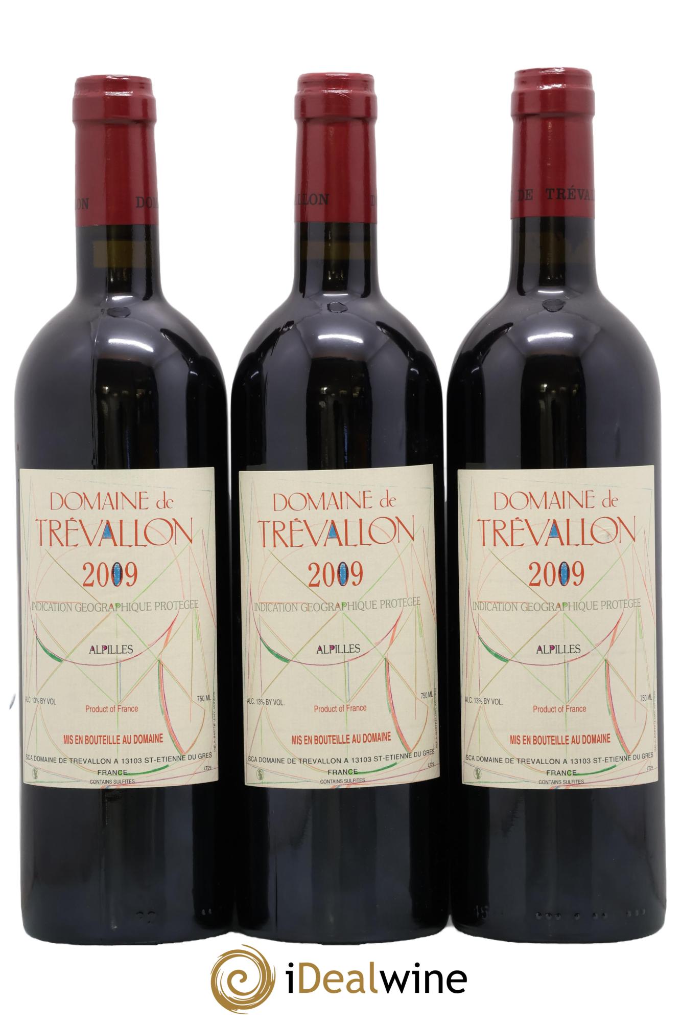 Alpilles Trévallon (Domaine de) Eloi Dürrbach 2009 - Lot de 3 bouteilles - 0