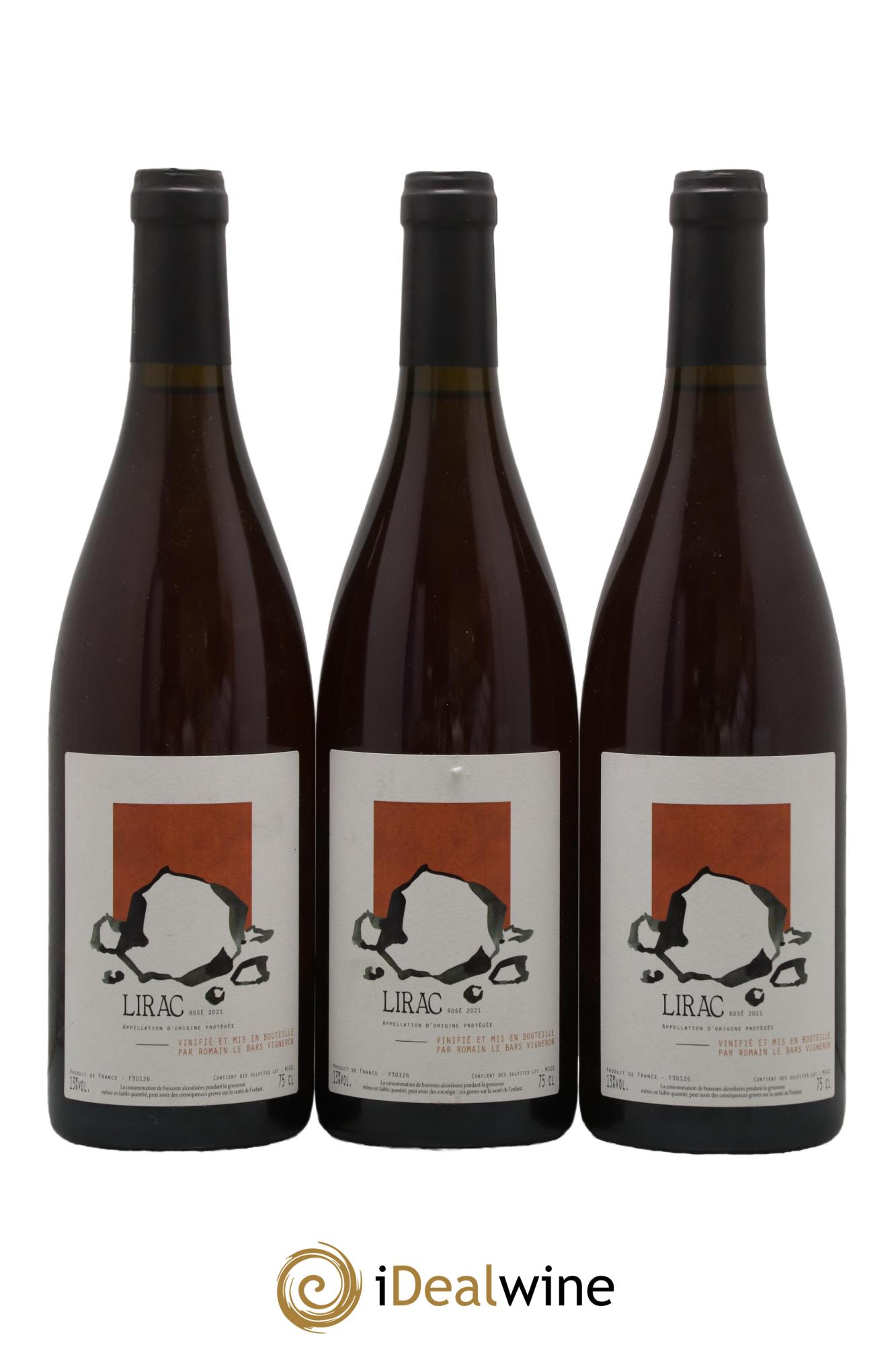 Lirac Romain Le Bars 2021 - Lot de 3 bouteilles - 0