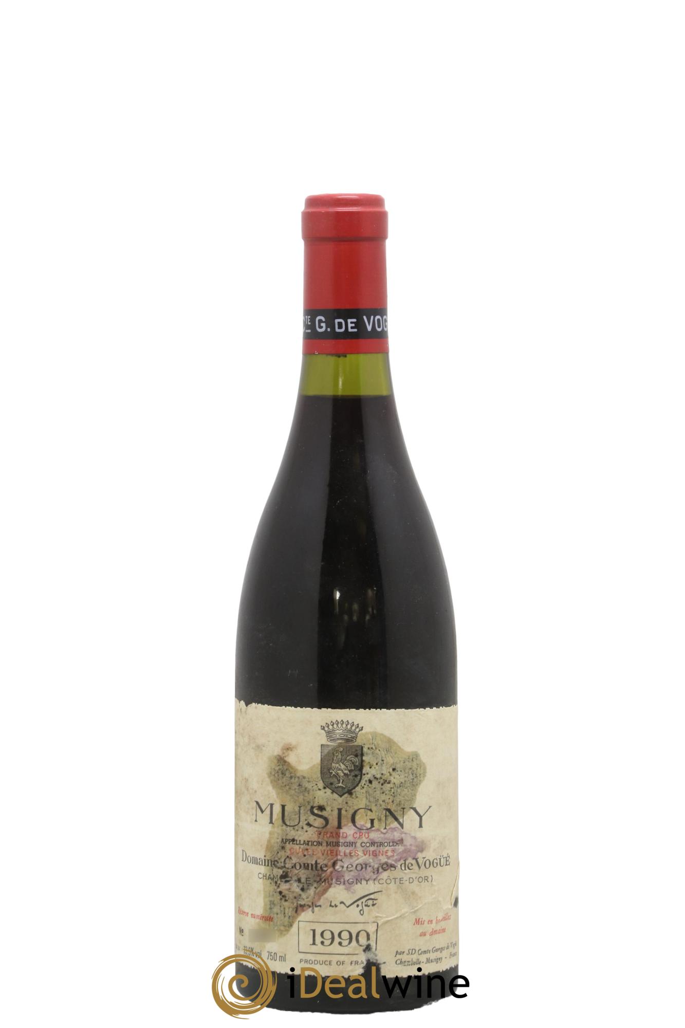 Musigny Grand Cru Cuvée Vieilles Vignes Comte Georges de Vogüé 1990 - Lot de 1 bouteille - 0