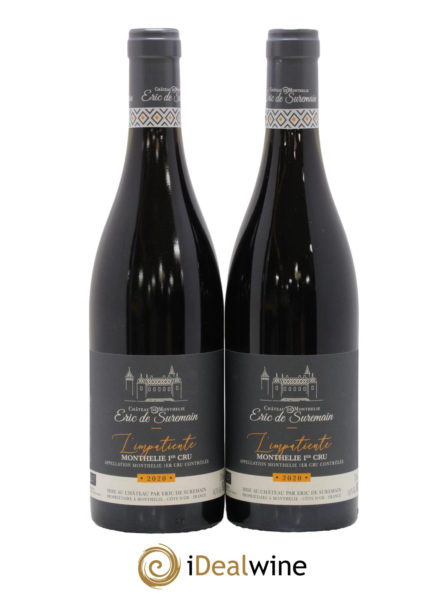 Monthélie 1er Cru L'Impatiente Eric De Suremain 2020 - Lot de 2 bouteilles - 0