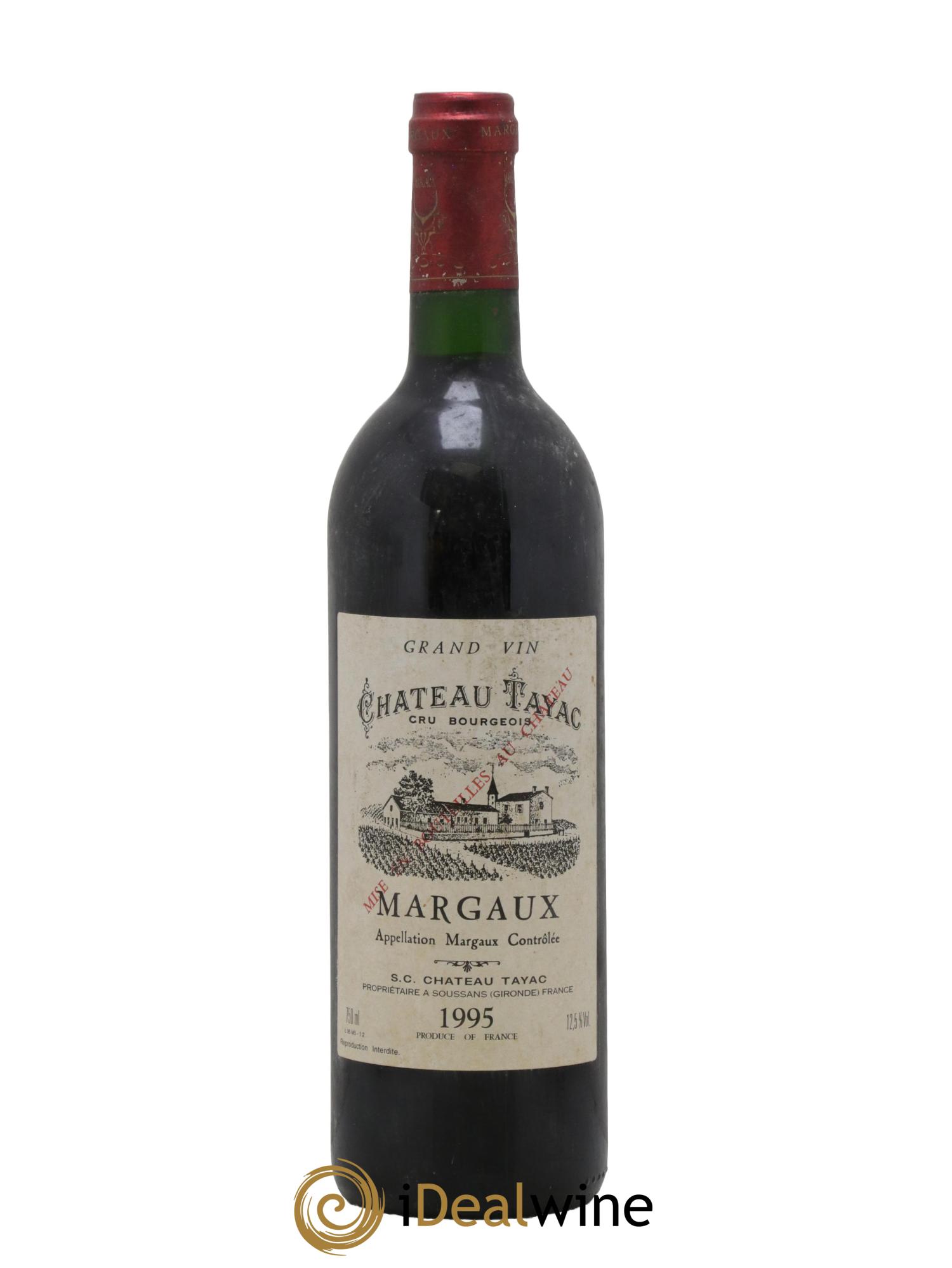 Château Tayac Cru Bourgeois 1995 - Lot de 1 bouteille - 0