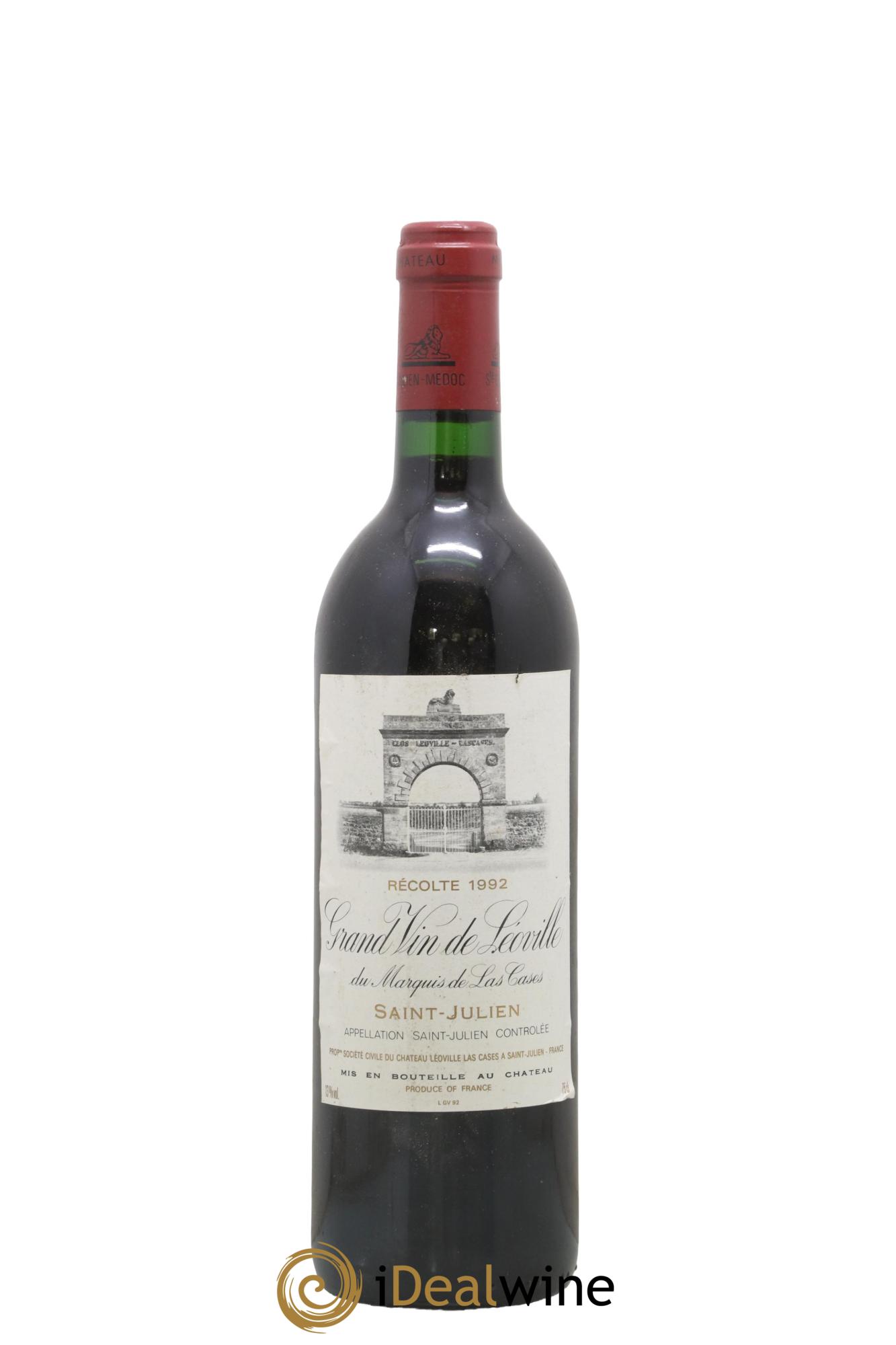 Château Léoville Las Cases 2ème Grand Cru Classé 1992 - Lot of 1 bottle - 0