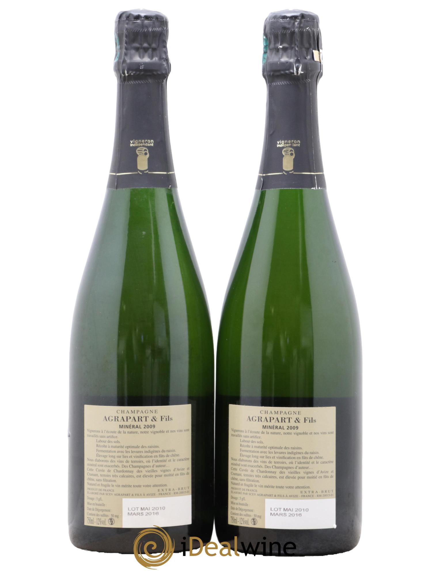 Minéral Blanc de Blancs Extra-Brut Agrapart & Fils 2009 - Lot de 2 bouteilles - 1
