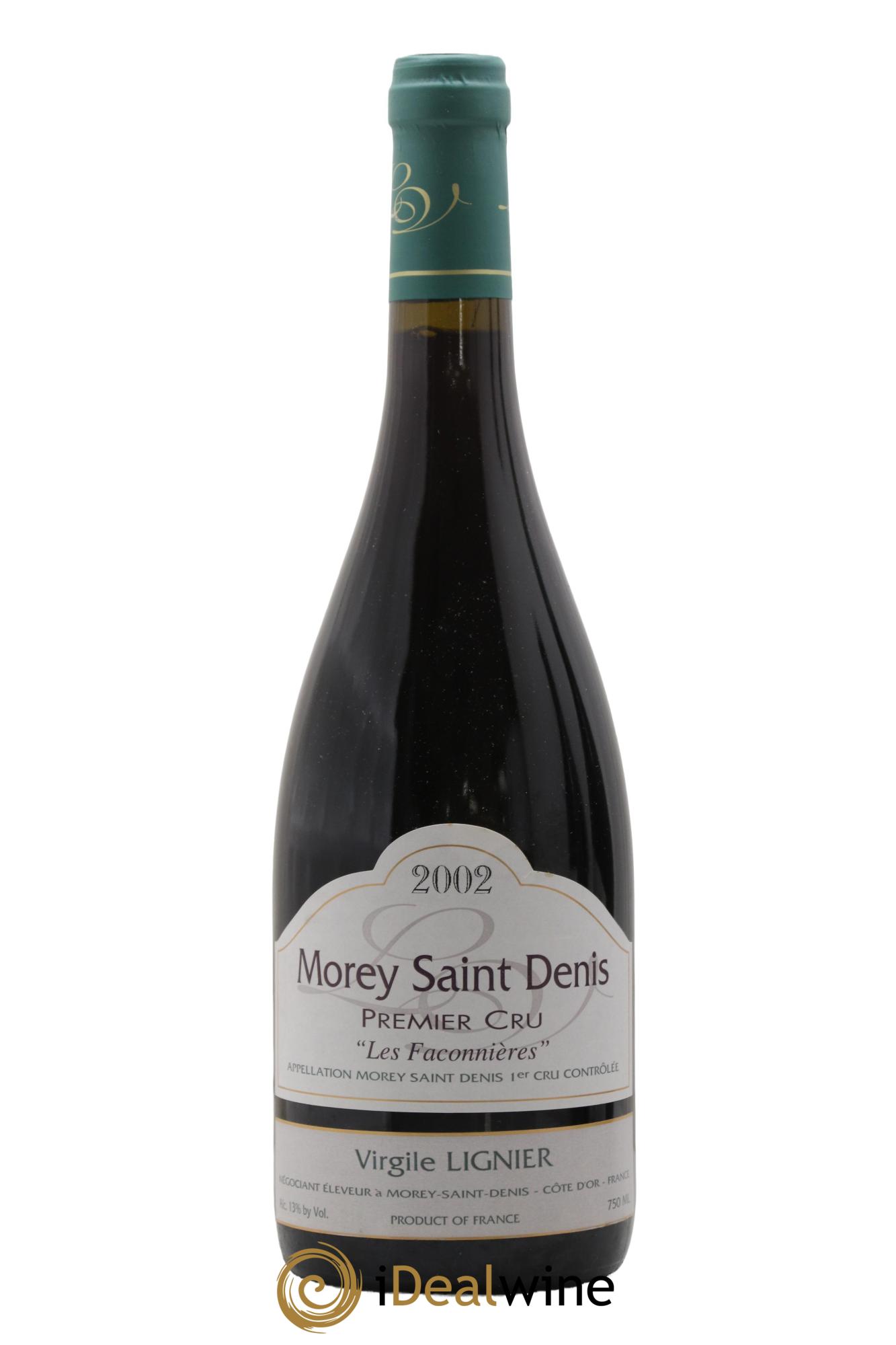 Morey Saint-Denis 1er Cru Les Faconnières Virgile Lignier 2002 - Lotto di 1 bottiglia - 0