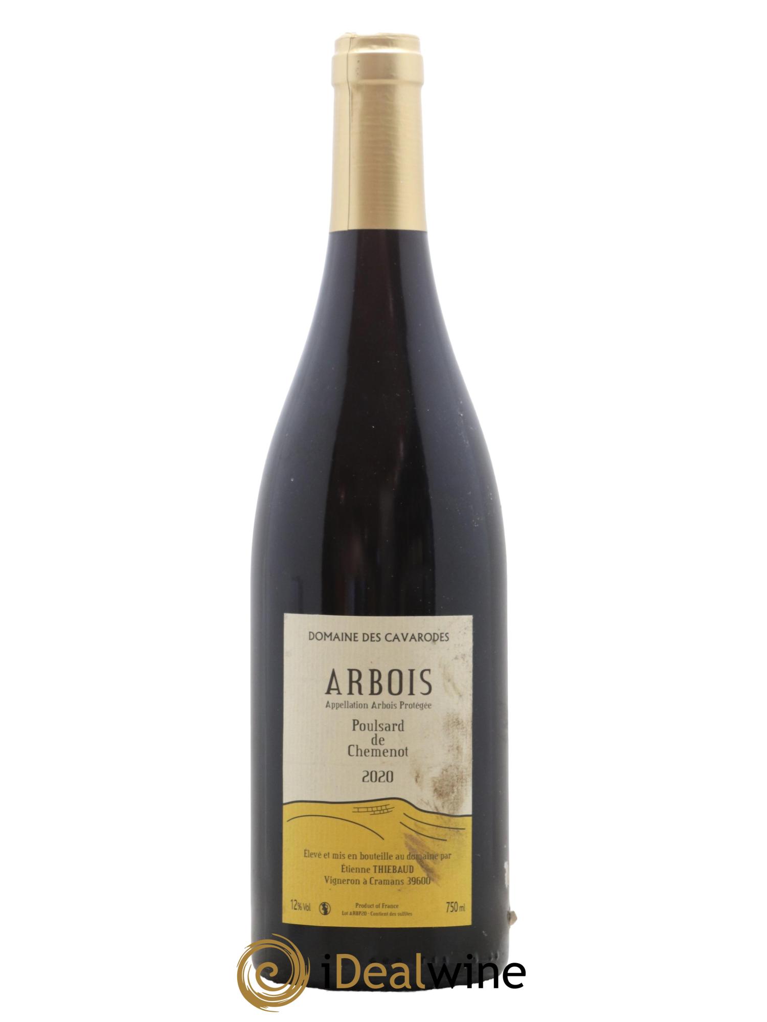 Arbois Poulsard de Chemenot Cavarodes (Domaine des) - Etienne Thiébaud 2020 - Lot de 1 bouteille - 0