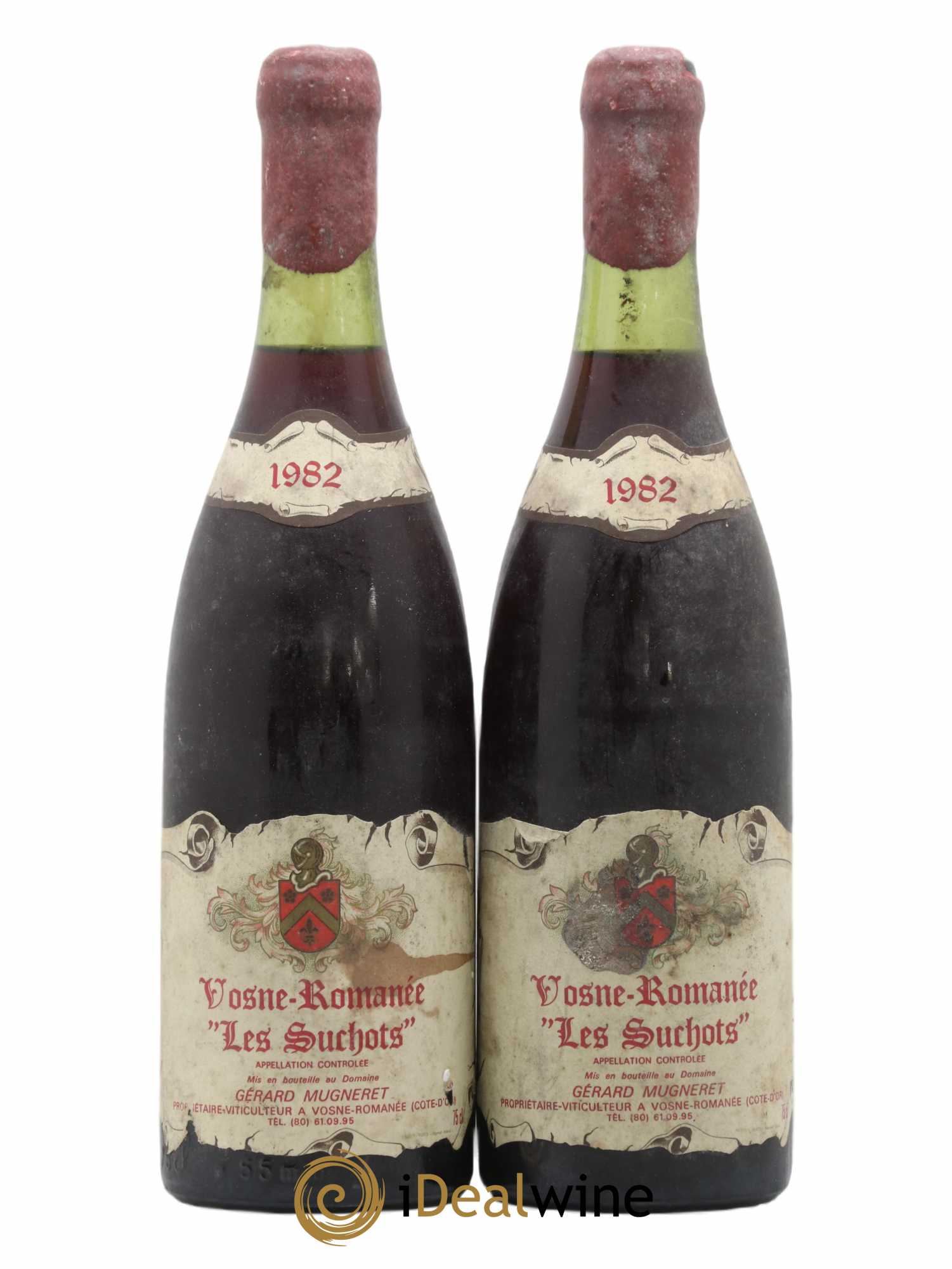 Vosne-Romanée 1er Cru Les Suchots Gérard Mugneret 1982 - Lot de 2 bouteilles - 0