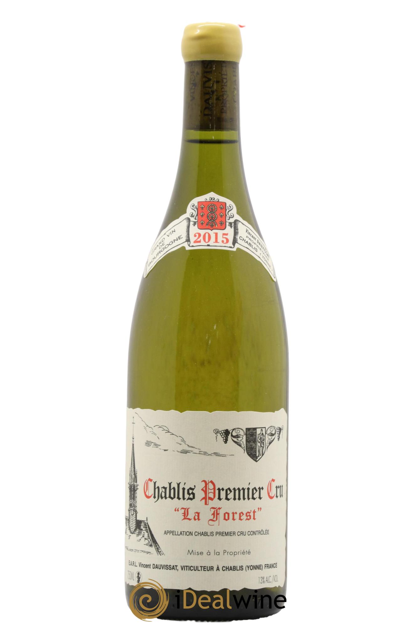 Chablis 1er Cru La Forest Vincent Dauvissat (Domaine) 2015 - Lot de 1 bouteille - 0