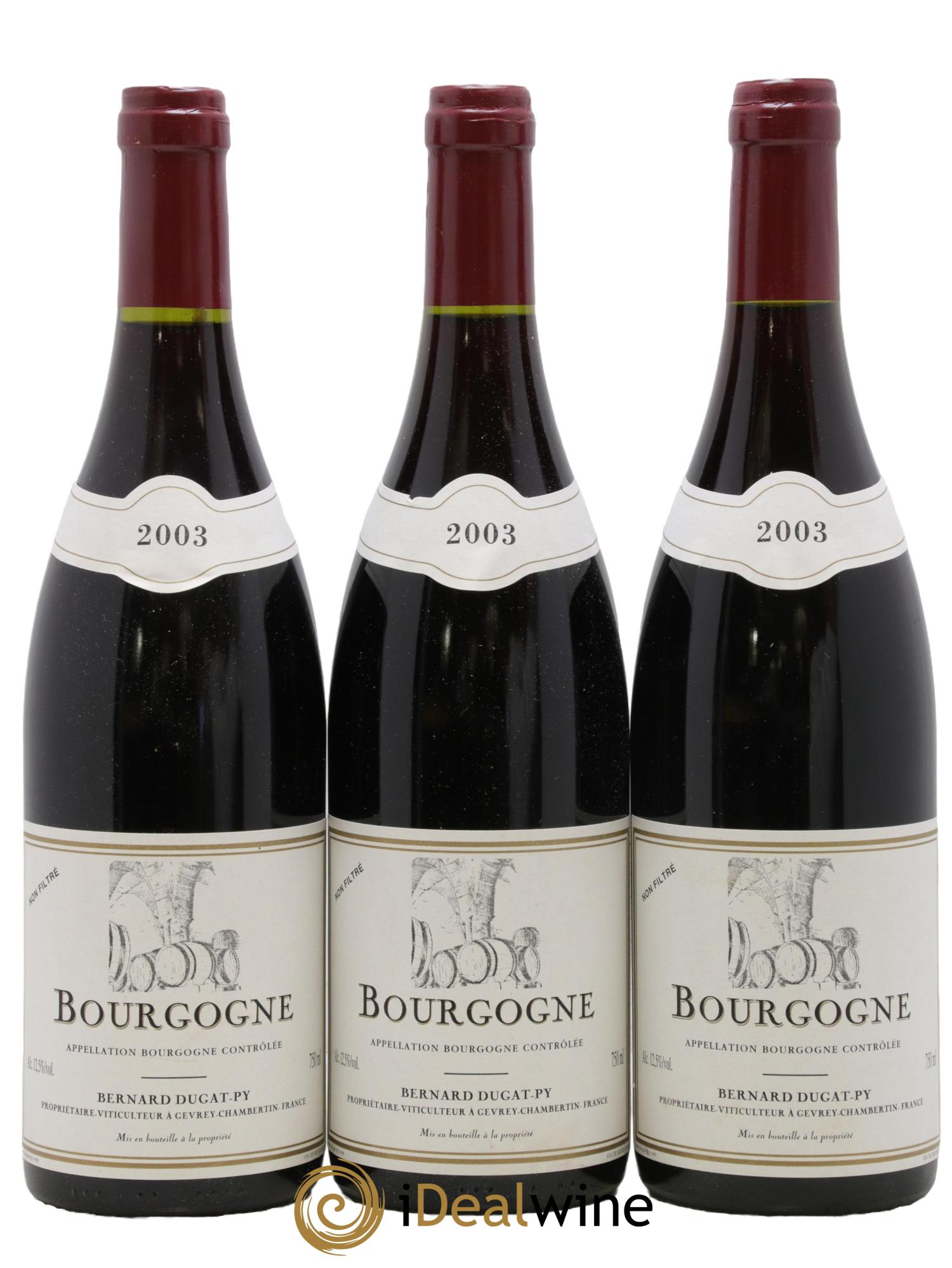 Bourgogne Dugat-Py 2003 - Lot de 3 bouteilles - 0