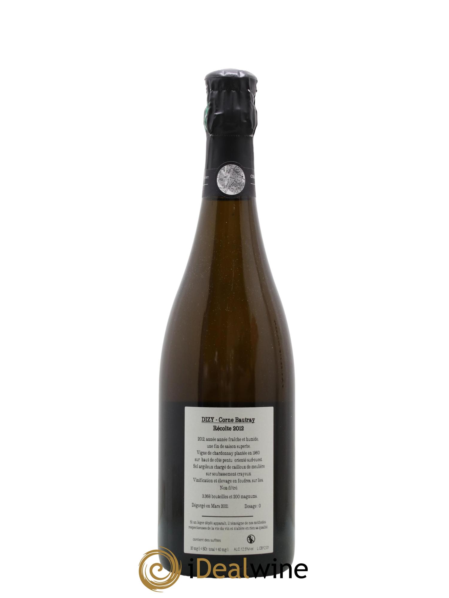 Dizy Corne Bautray Extra-Brut Jacquesson 2012 - Lot de 1 bouteille - 2