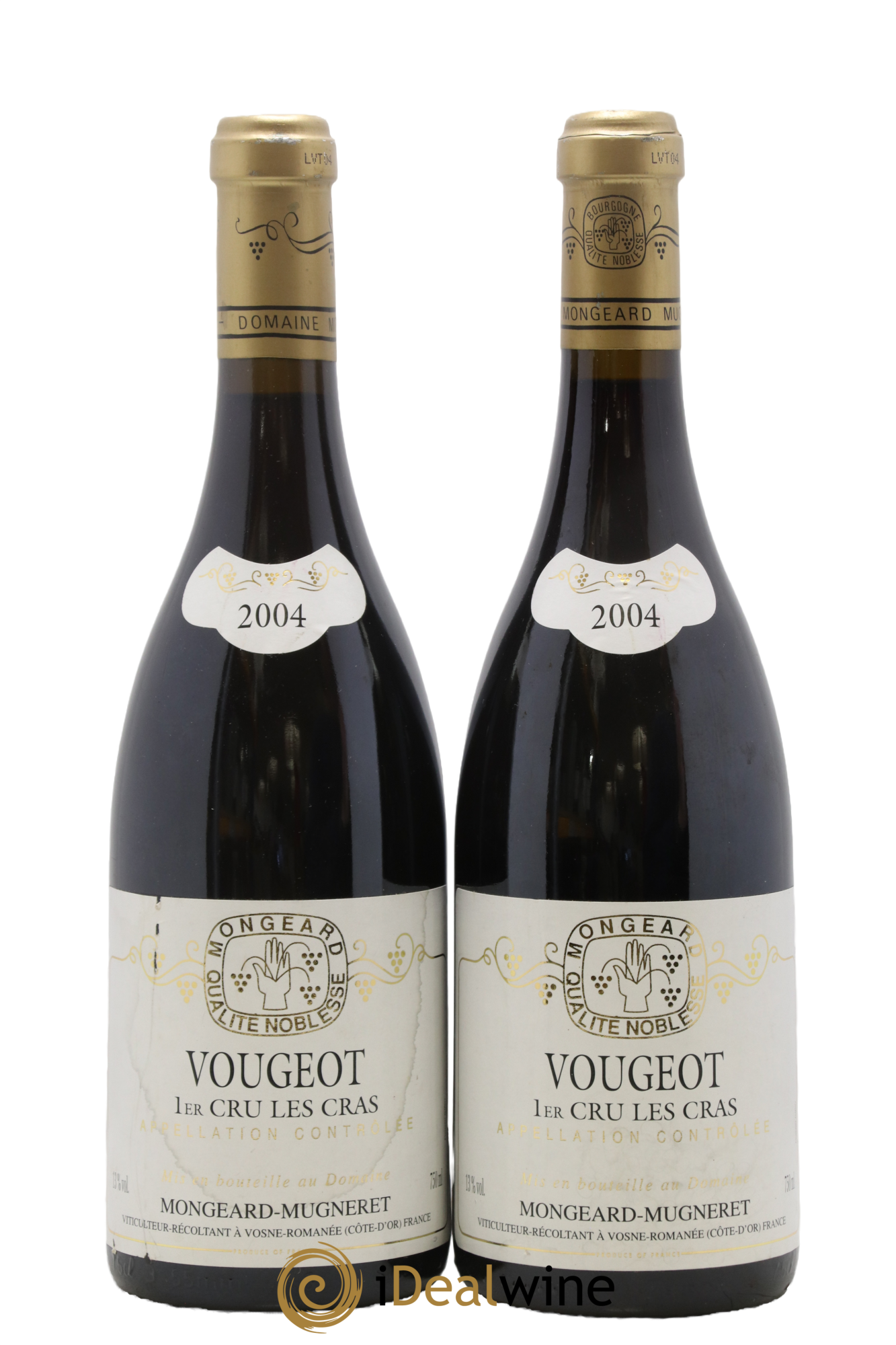 Vougeot 1er Cru Les Cras Mongeard-Mugneret (Domaine) 2004 - Lot de 2 bouteilles - 0