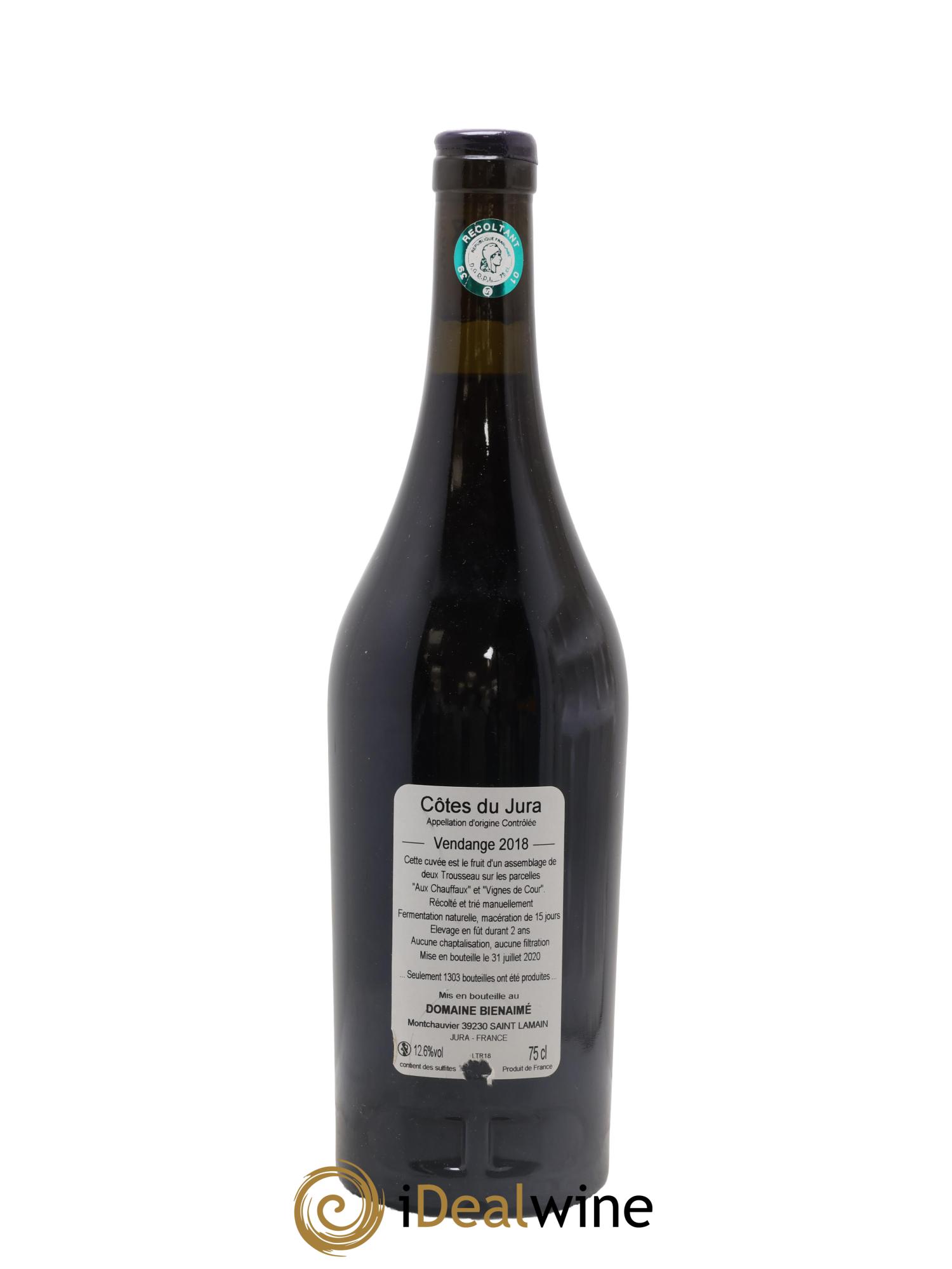 Côtes du Jura Trousseau Bruno Bienaimé 2018 - Lot of 1 bottle - 1