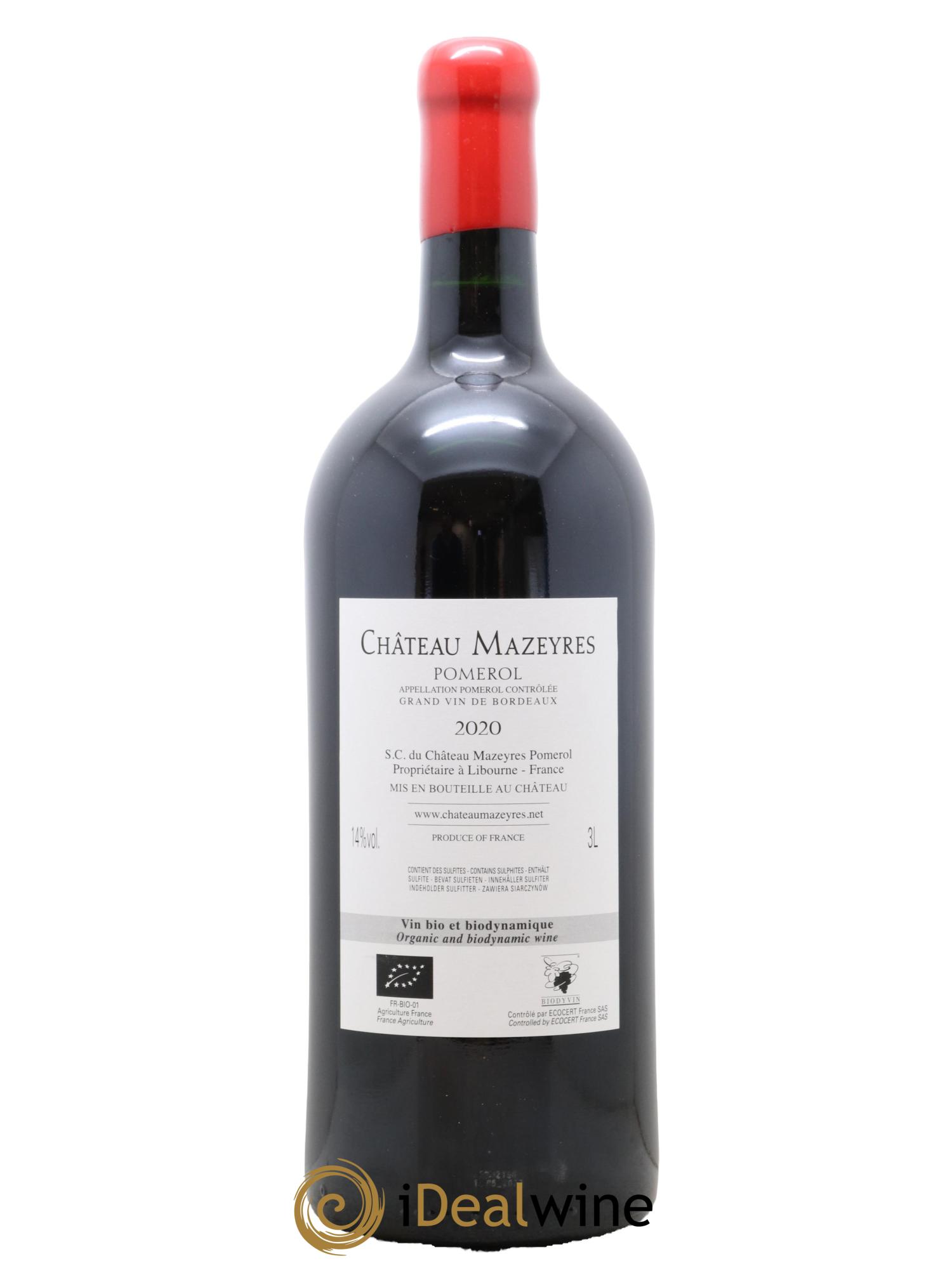 Château Mazeyres 2020 - Lot de 1 double magnum - 2