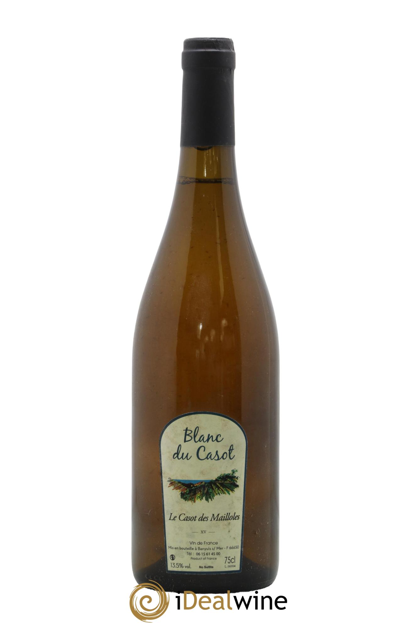 Vin de France Blanc du Casot Le Casot des Mailloles 2015 - Lot de 1 bouteille - 0