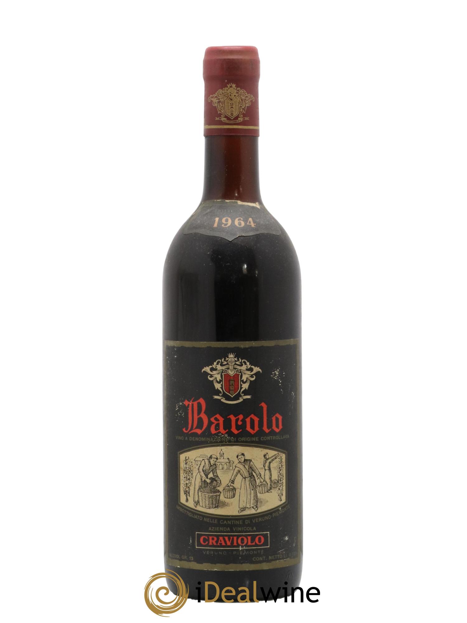Barolo Craviolo 1964 - Lot de 1 bouteille - 0