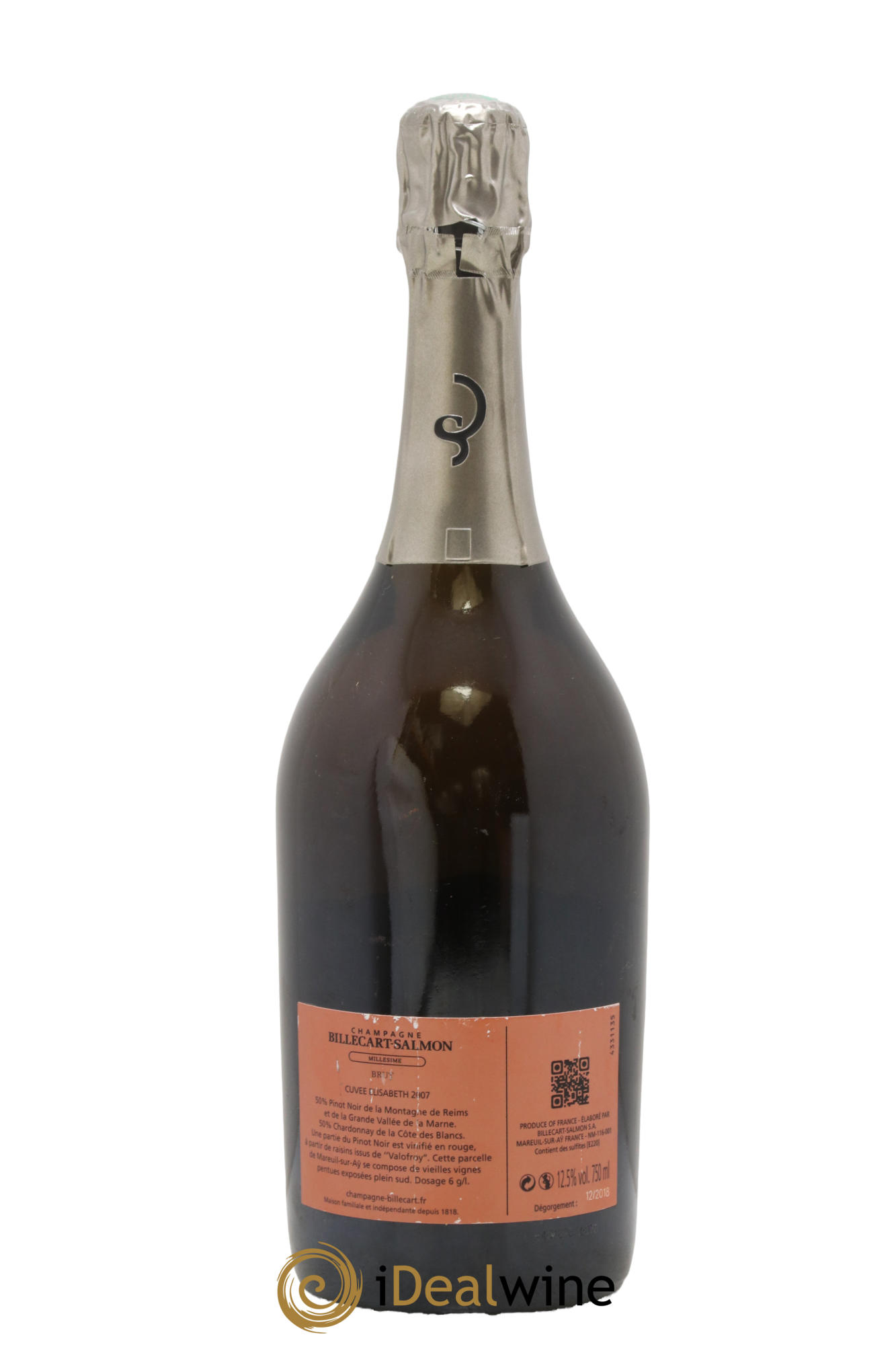 Elisabeth Salmon Billecart-Salmon 2007 - Lot de 1 bouteille - 1