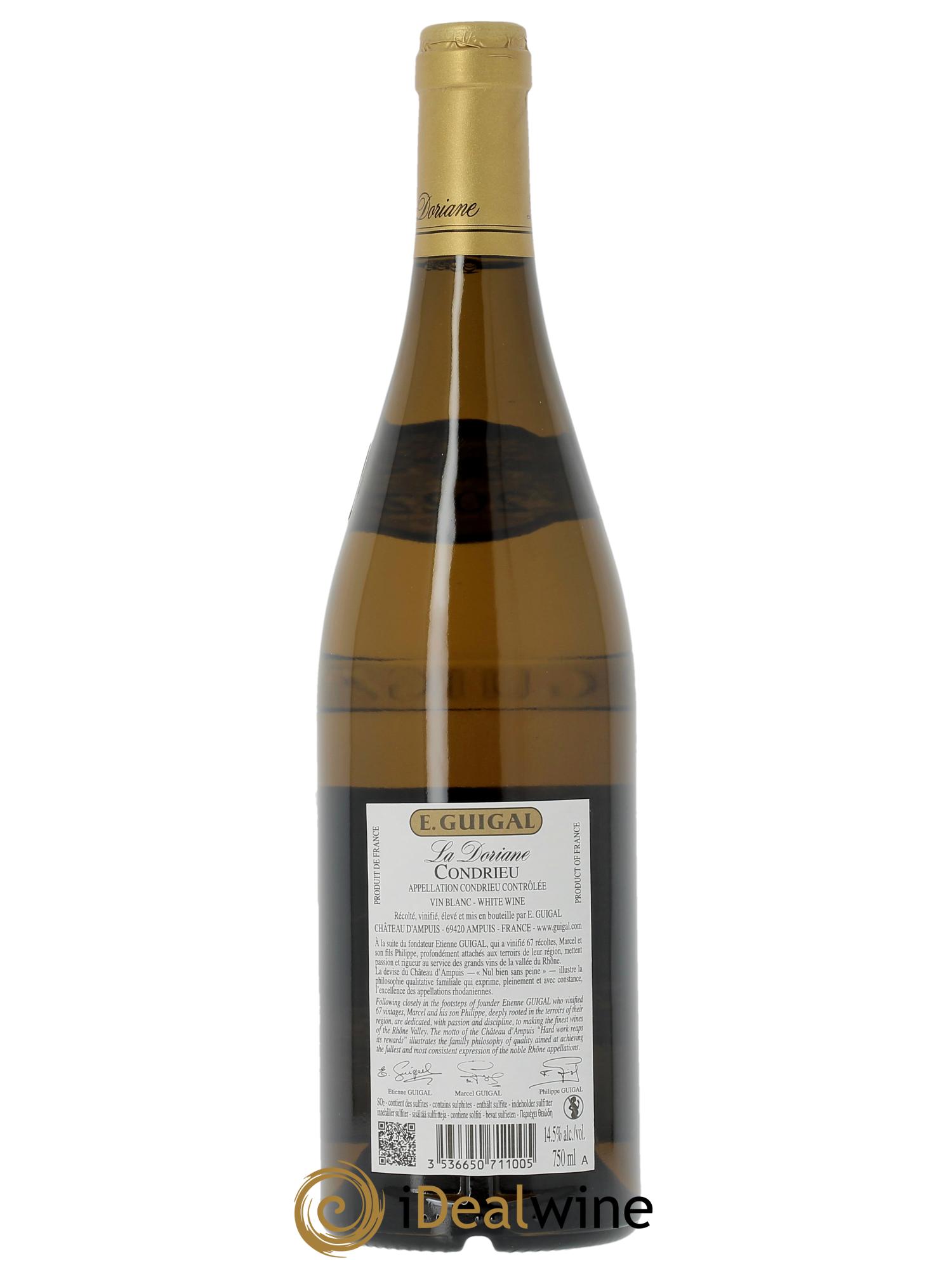 Condrieu La Doriane Guigal (CBO a partir de 12 bts) 2022 - Lot de 1 bouteille - 1