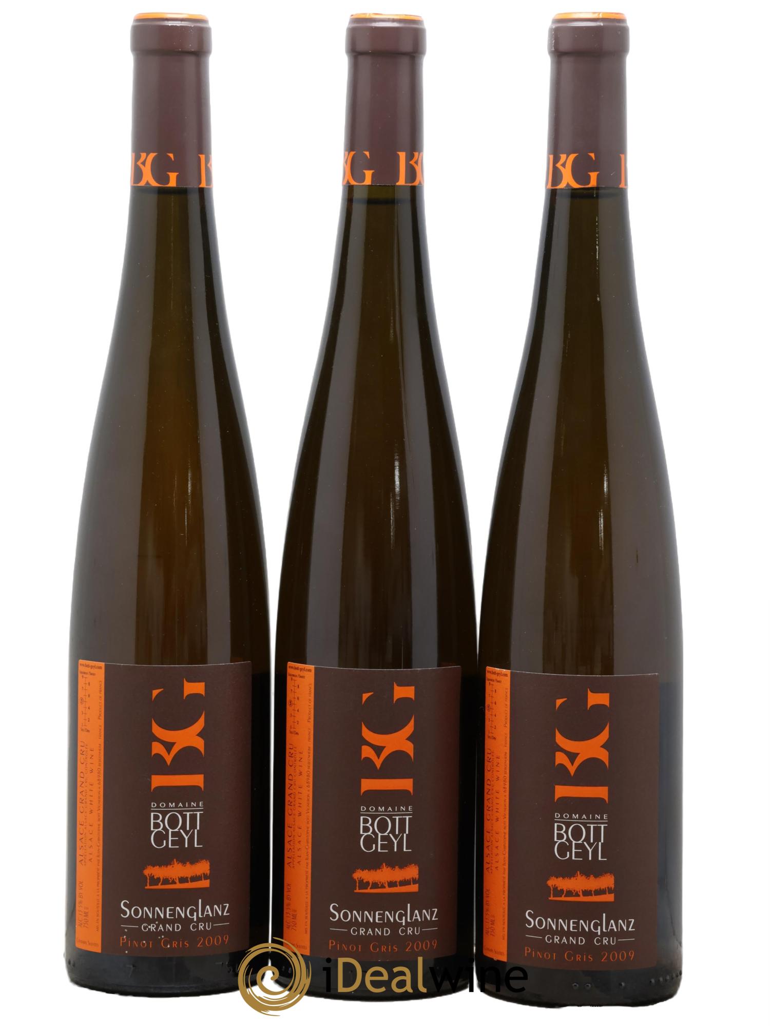 Alsace Pinot Gris Grand Cru Sonnenglanz Bott-Geyl (Domaine) 2009 - Lot of 3 bottles - 0