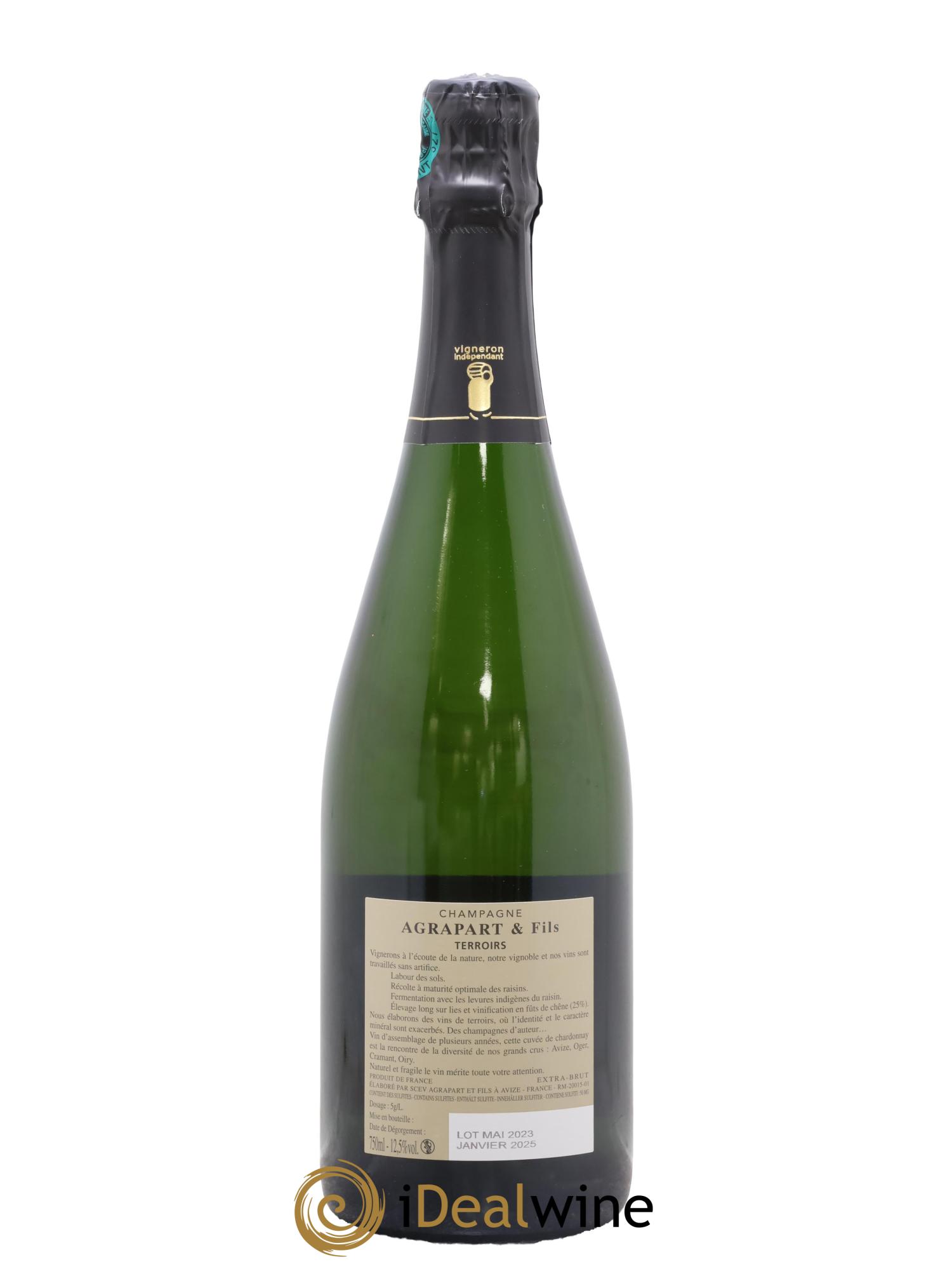 Terroirs Blanc de Blancs Extra-Brut Agrapart & Fils - Lote de 1 botella - 1