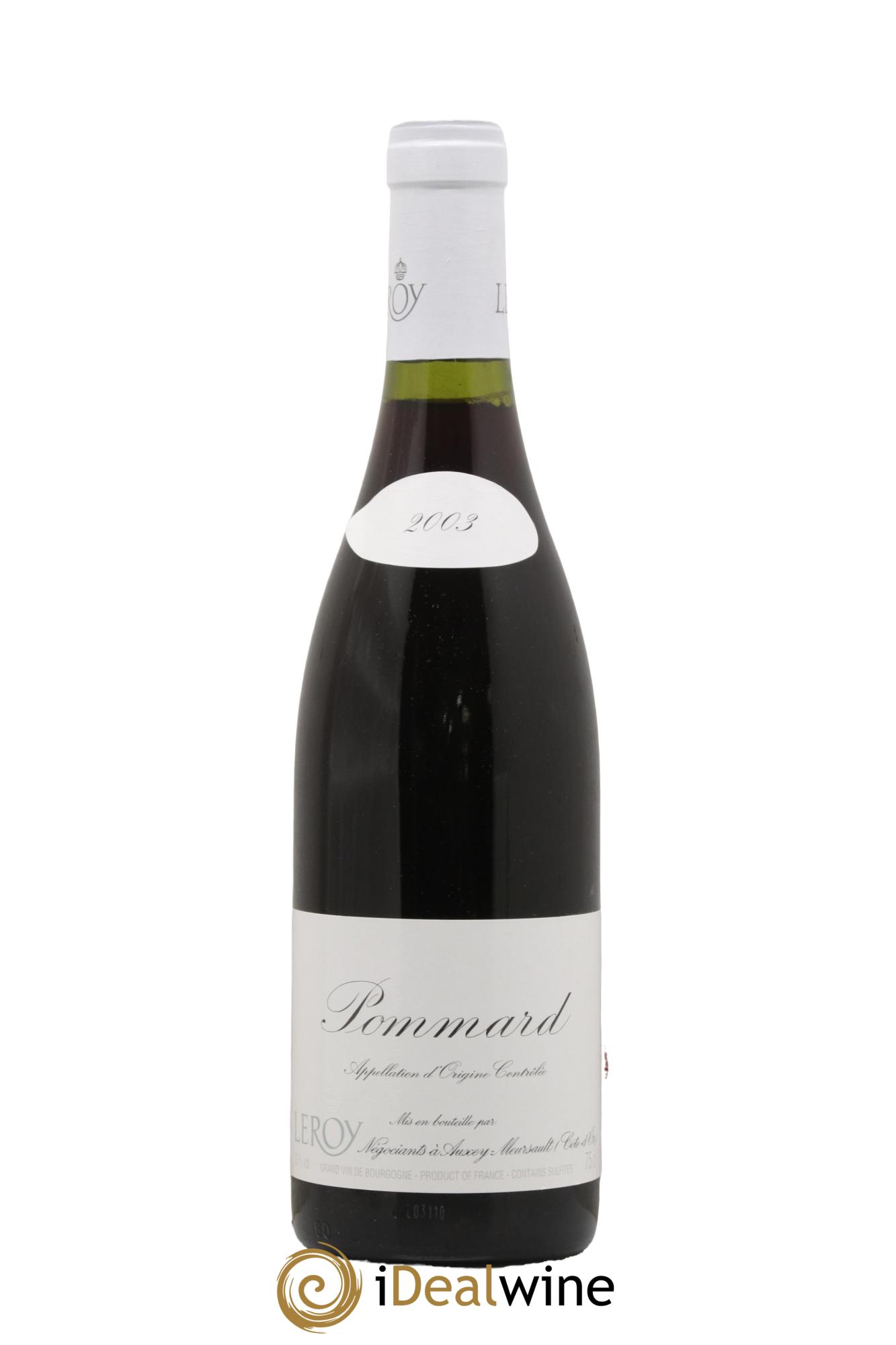 Pommard Leroy SA 2003 - Lotto di 1 bottiglia - 0