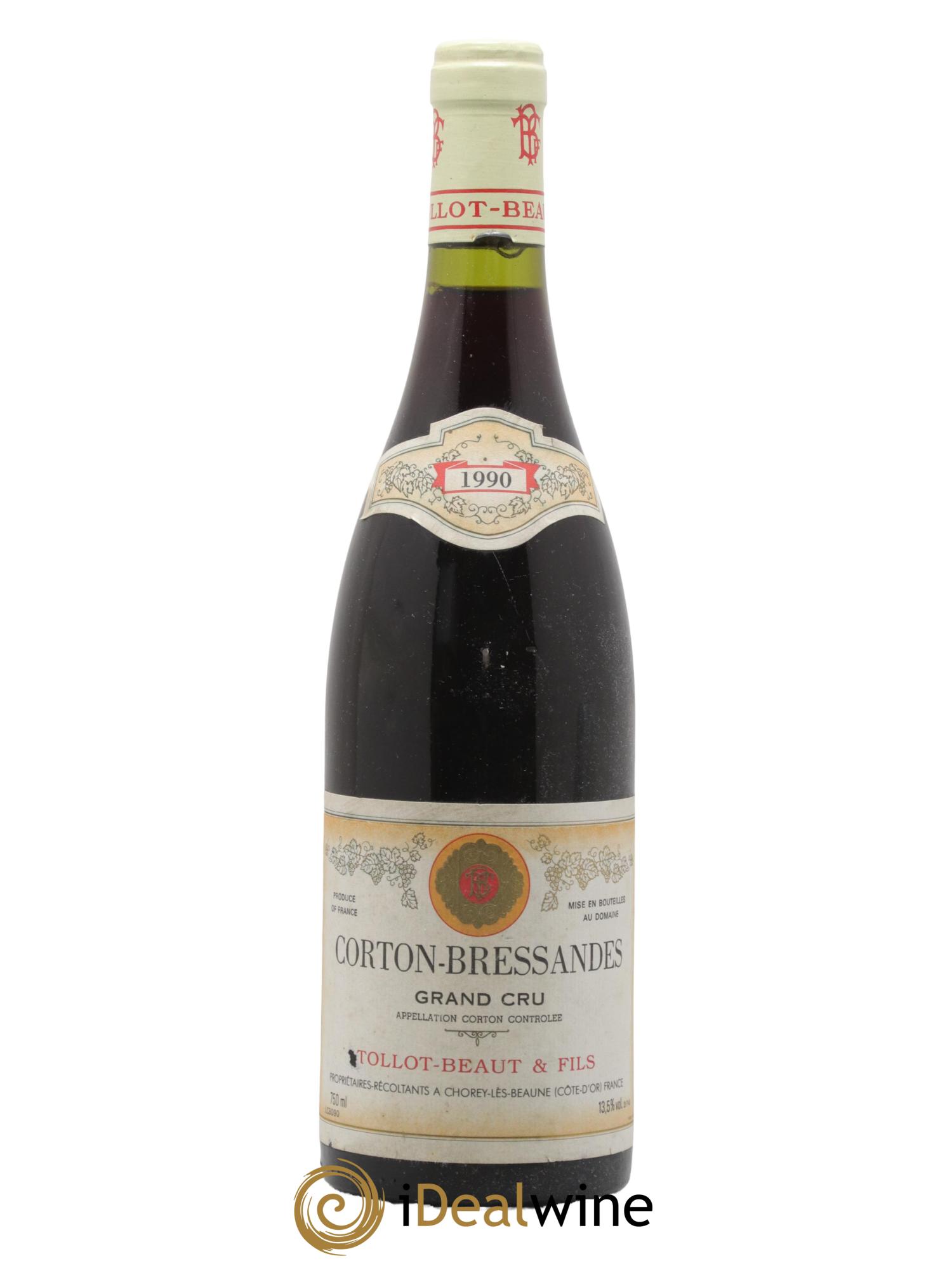 Corton-Bressandes Grand Cru Tollot Beaut (Domaine) 1990 - Lot de 1 bouteille - 0